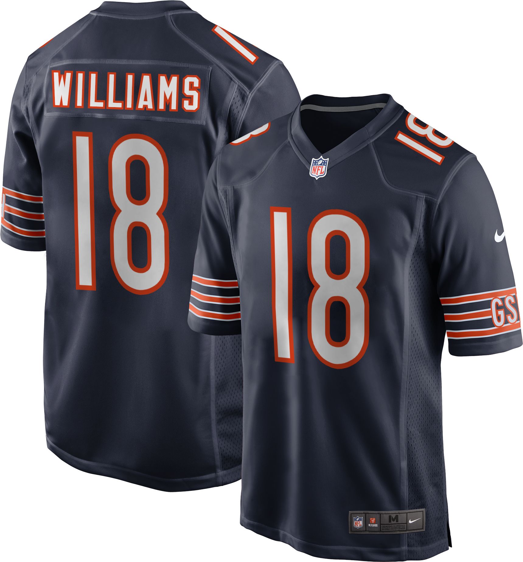 Nike Youth Chicago Bears Caleb Williams #18 Navy Game Jersey product image