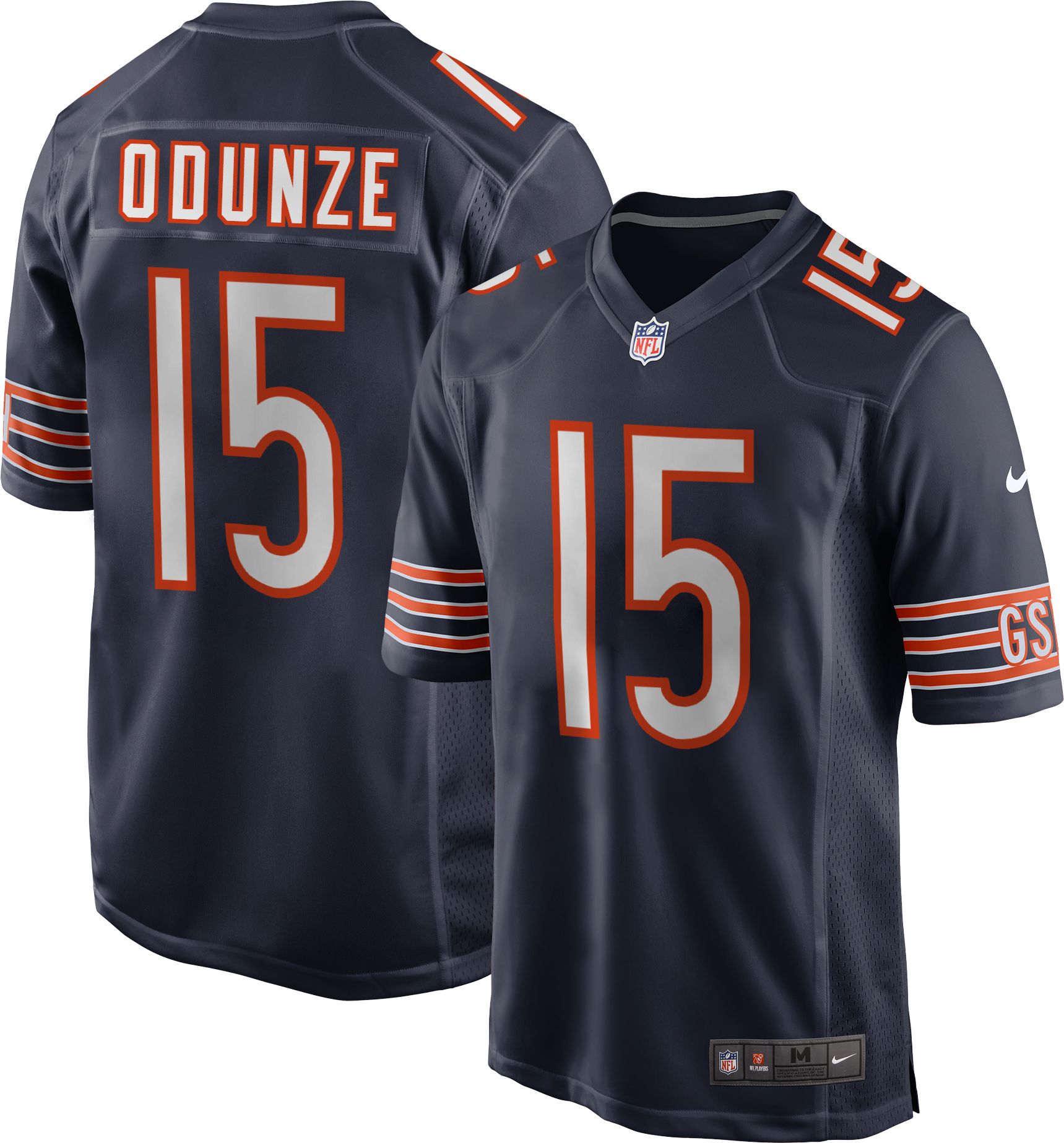 Nike Youth Chicago Bears Rome Odunze #15 Navy Game Jersey product image
