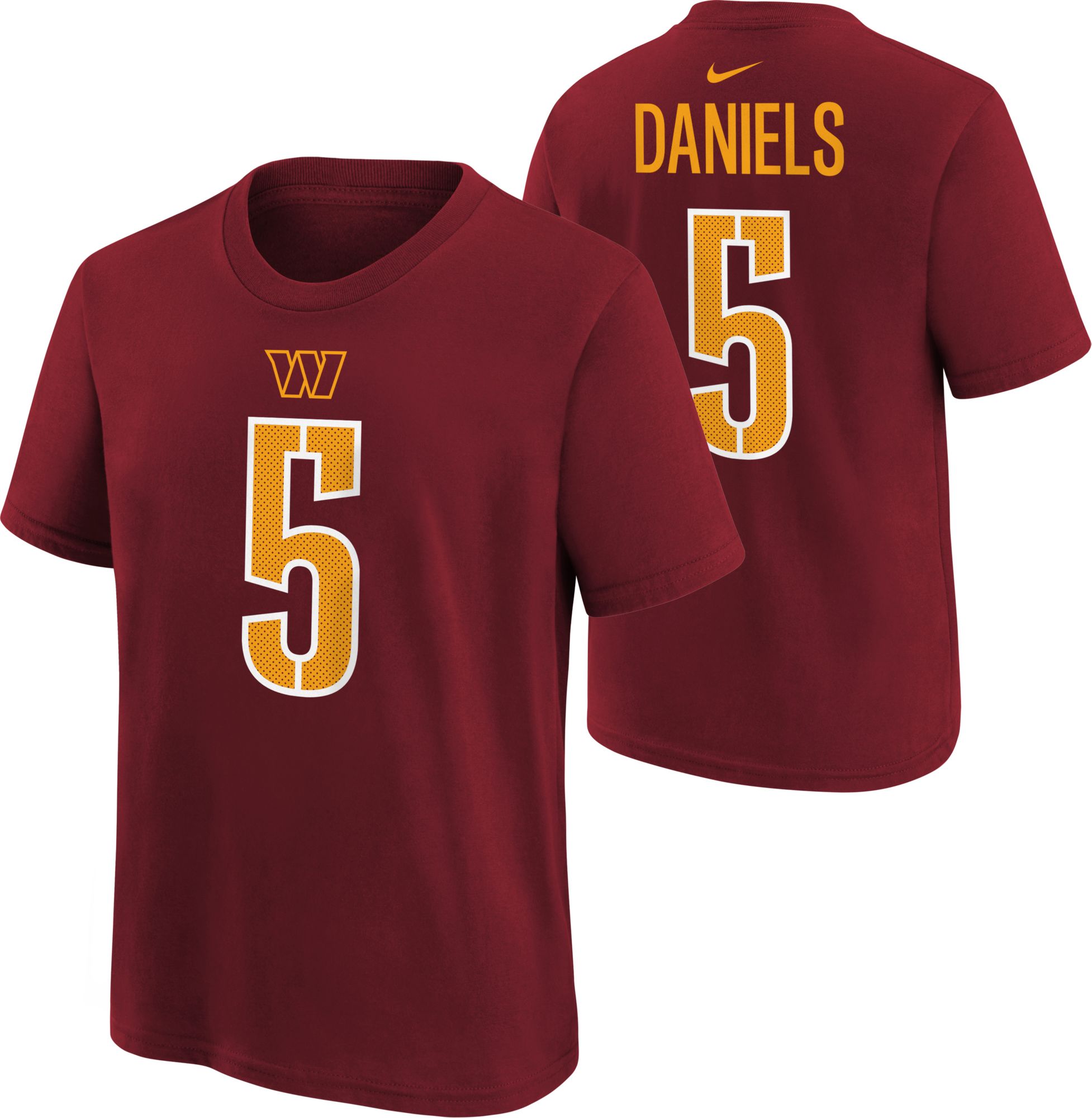 Nike Youth Washington Commanders Jayden Daniels #5 Red T-Shirt product image
