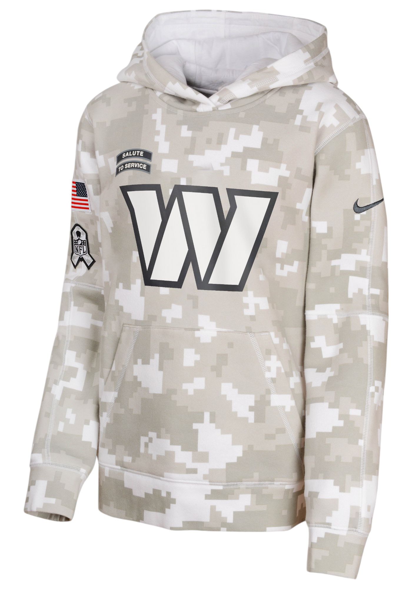 Nike Youth Washington Commanders Salute to Service 2024 Arctic Camo Pullover Hoodie Dick s Sporting Goods