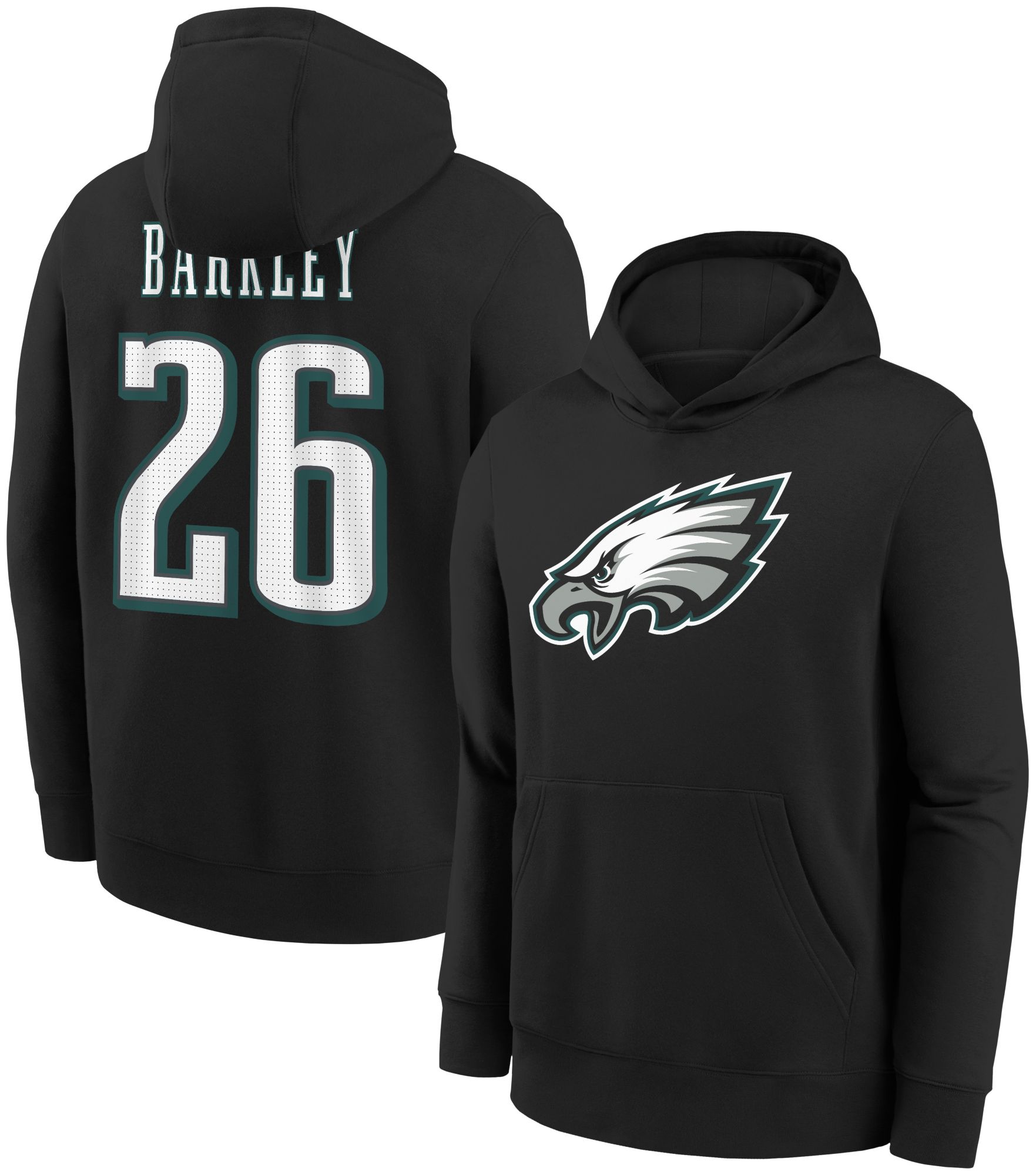 Nike Youth Philadelphia Eagles Saquon Barkley #26 Black Pullover Hoodie product image