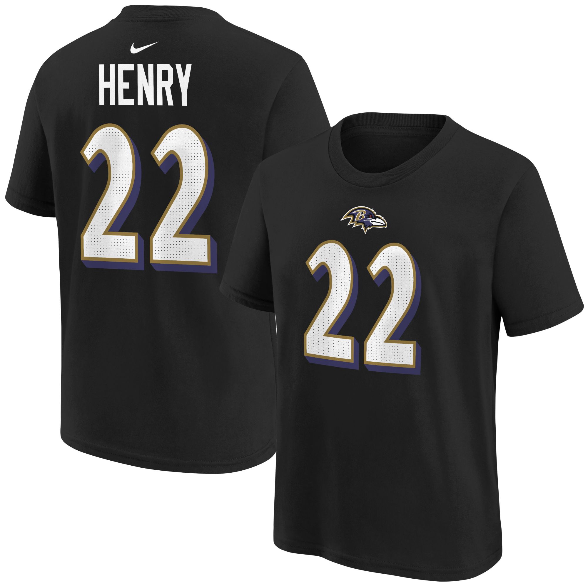 Nike Youth Baltimore Ravens Derrick Henry #22 Purple T-Shirt product image
