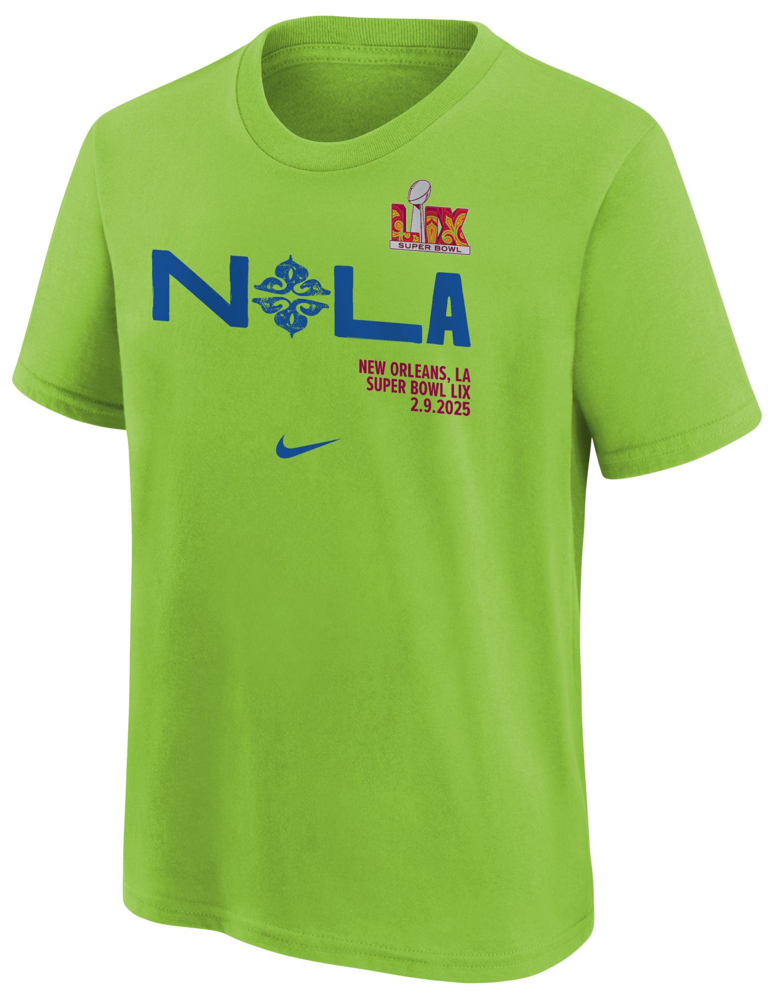 Nike Youth NFL Super Bowl LIX Nola Action Green T-Shirt product image