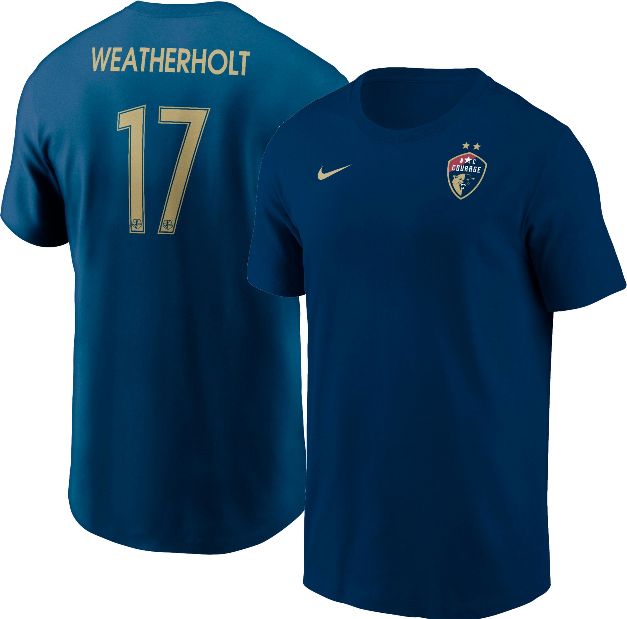 Nike Youth North Carolina Courage Dani Weatherholt #17 Navy T-Shirt product image