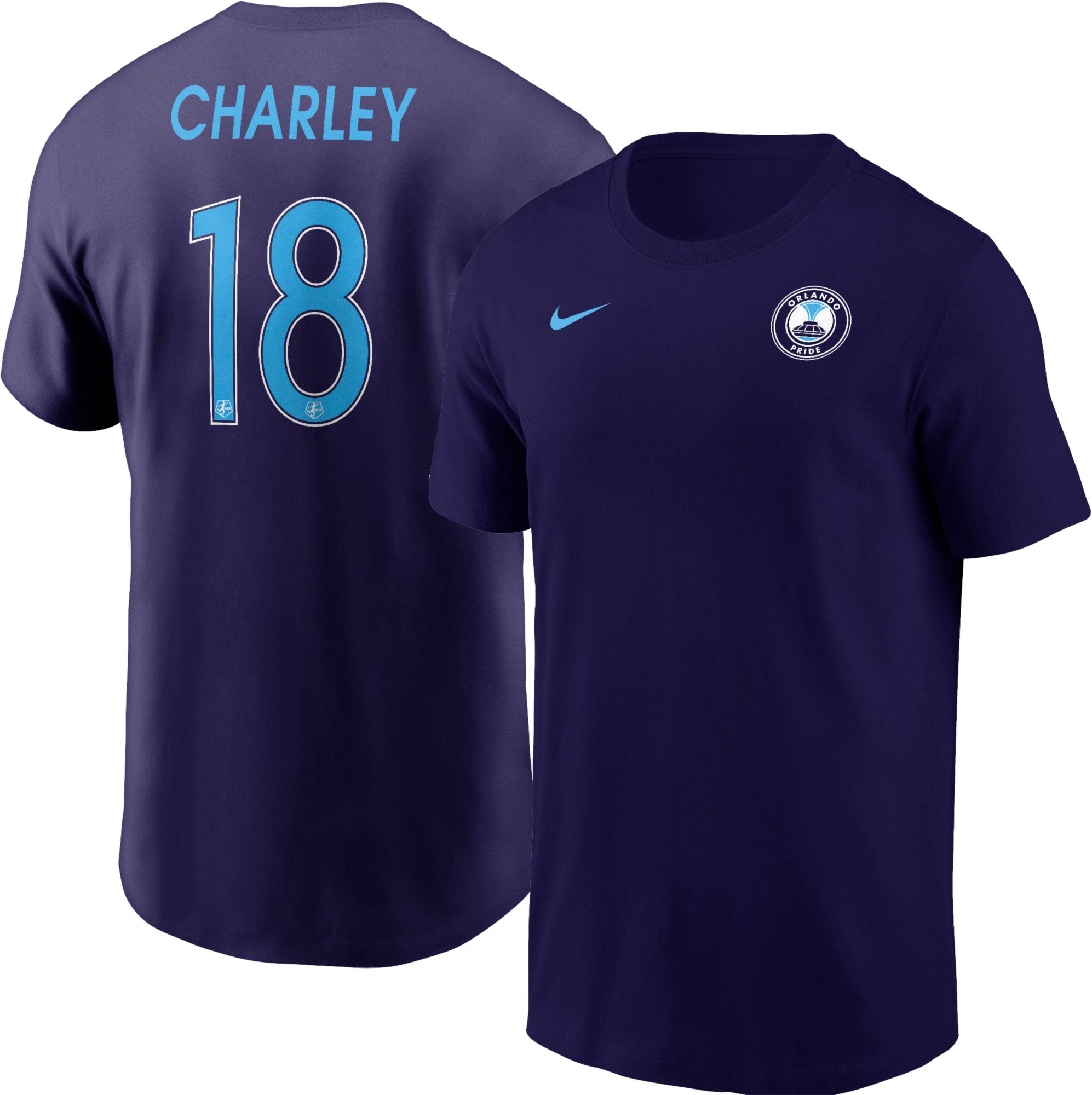 Nike Youth Orlando Pride Simone Charley #18 Black T-Shirt product image