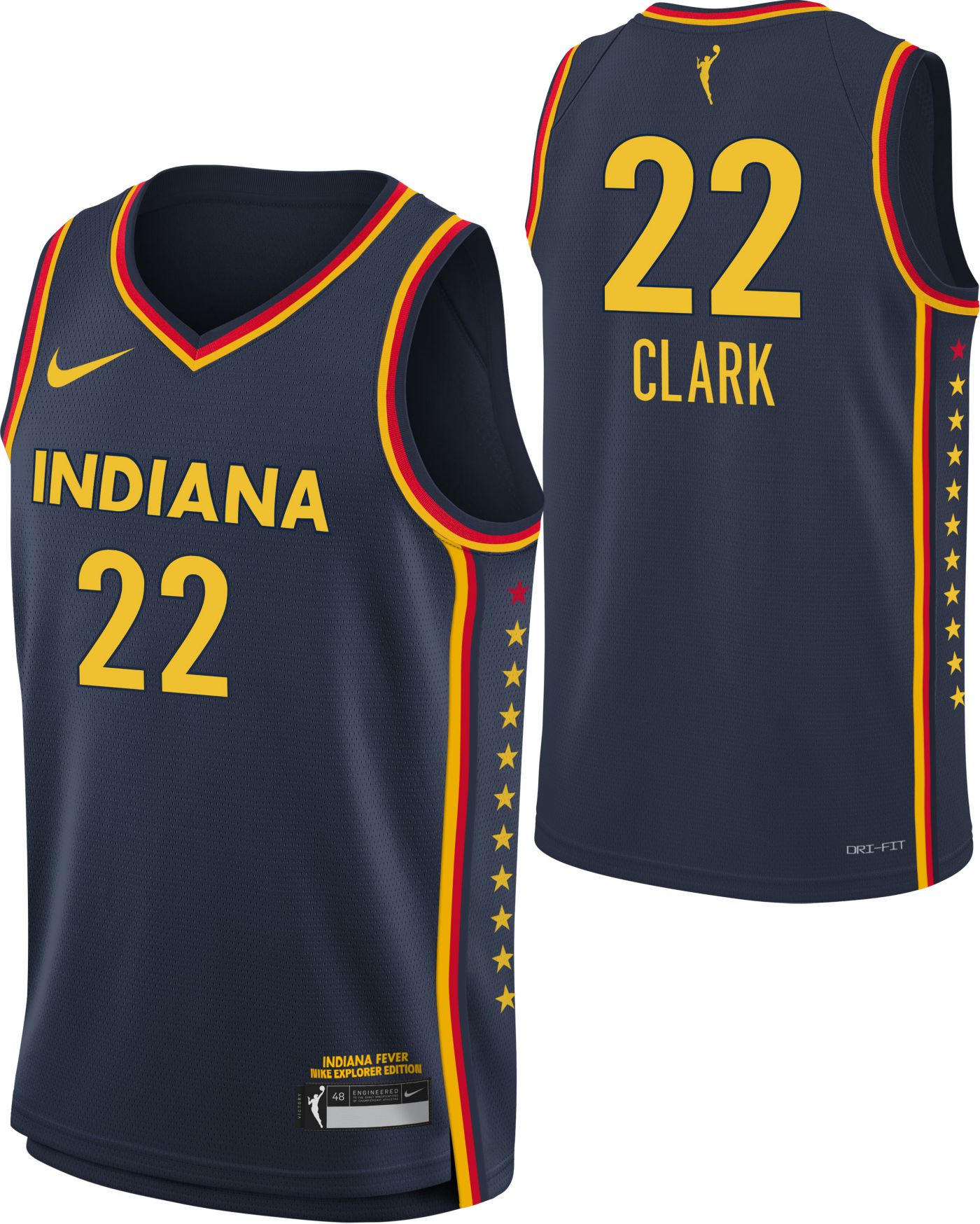 Nike Kids Indiana Fever Caitlin Clark 22 Explorer Edition Swingman Jersey