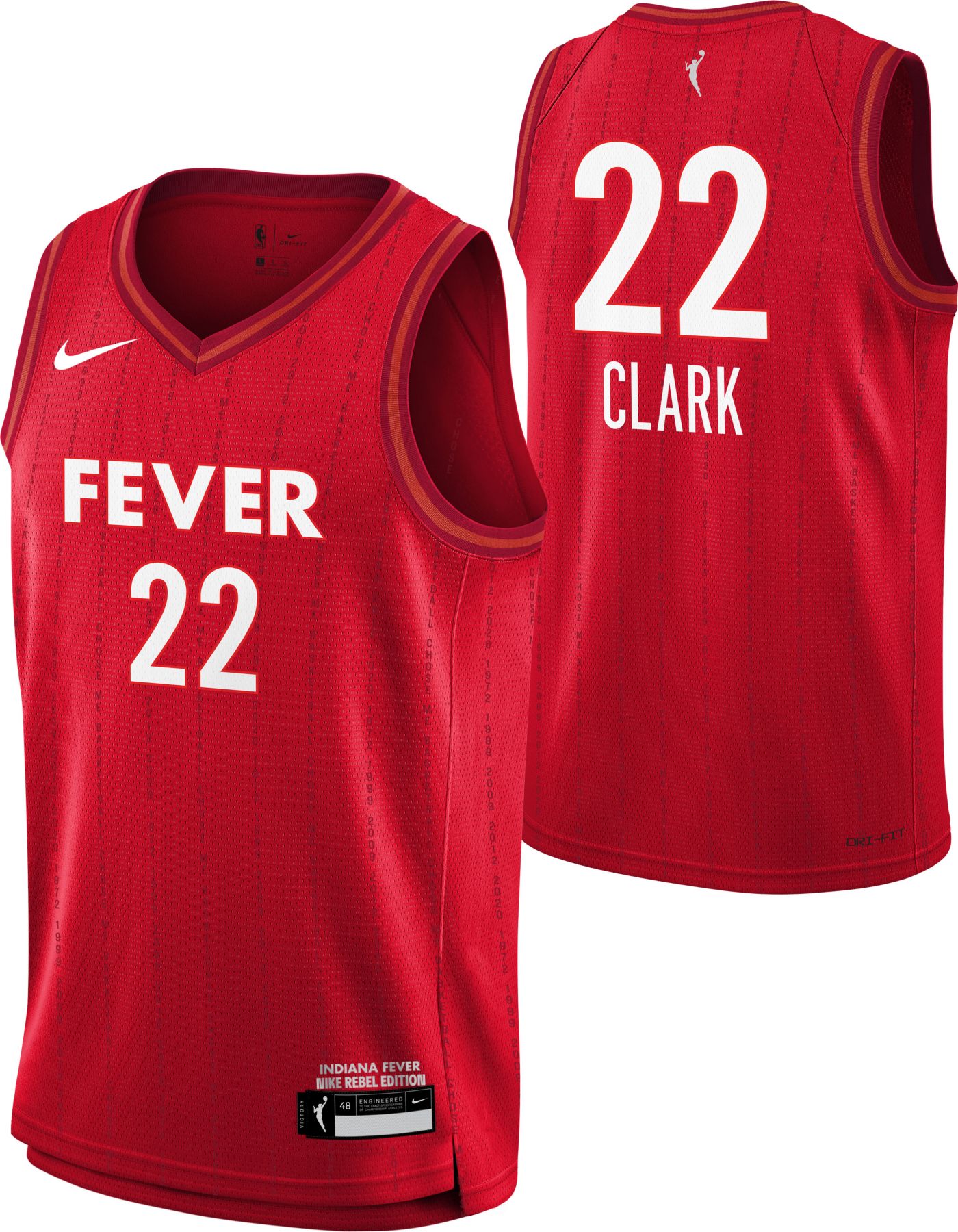 Nike Youth Indiana Fever Caitlin Clark 22 Rebel Jersey Dick s Sporting Goods