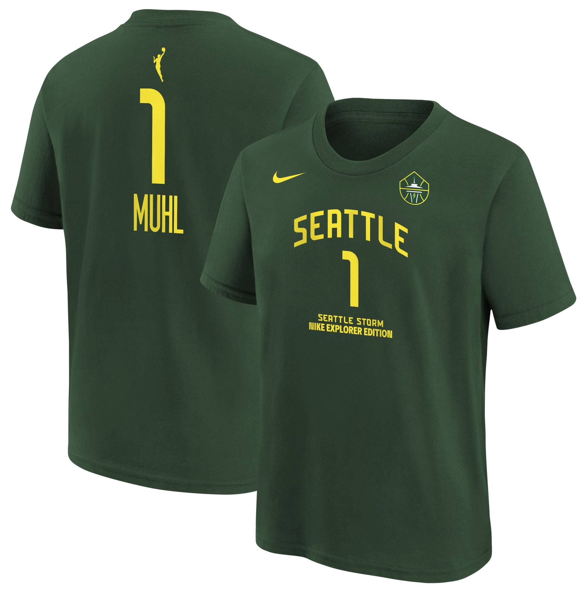 Nike Youth Seattle Storm Green Nika Muhl #1 Explorer Jersey product image