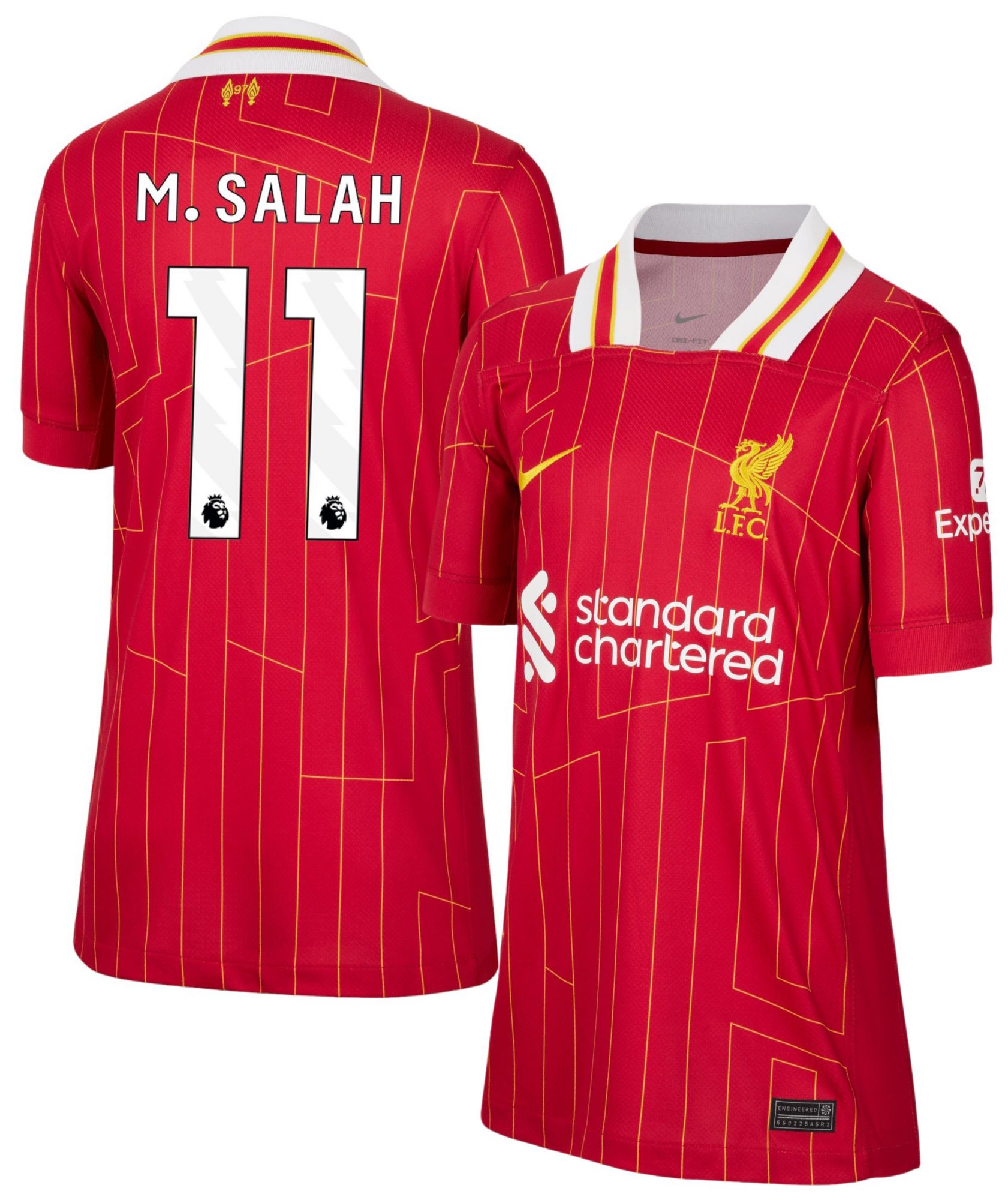 Nike Youth Liverpool FC Mohamed Salah #11 2024 Home Replica Jersey