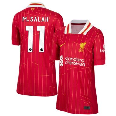 Nike Youth Liverpool FC Mohamed Salah #11 2024 Home Replica Jersey