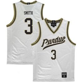Campus Ink Men s Purdue Boilermakers 3 White Braden Smith Replica Basketball Jersey Medium