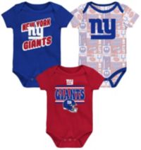 NFL Team Apparel Infant New York Giants Comics Team Color 3-Pack Onesie Set