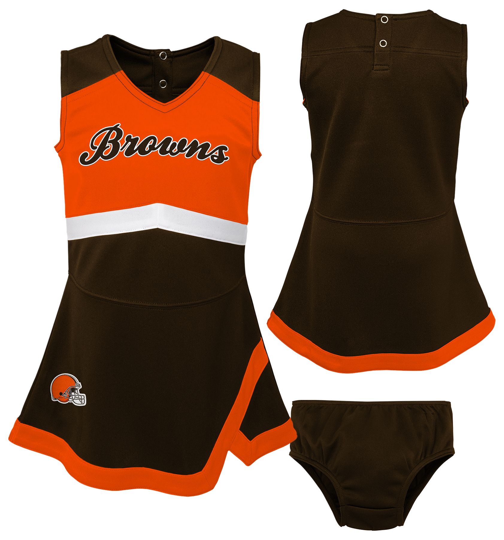 NFL Team Apparel Toddler Cleveland Browns Cheer Dress product image