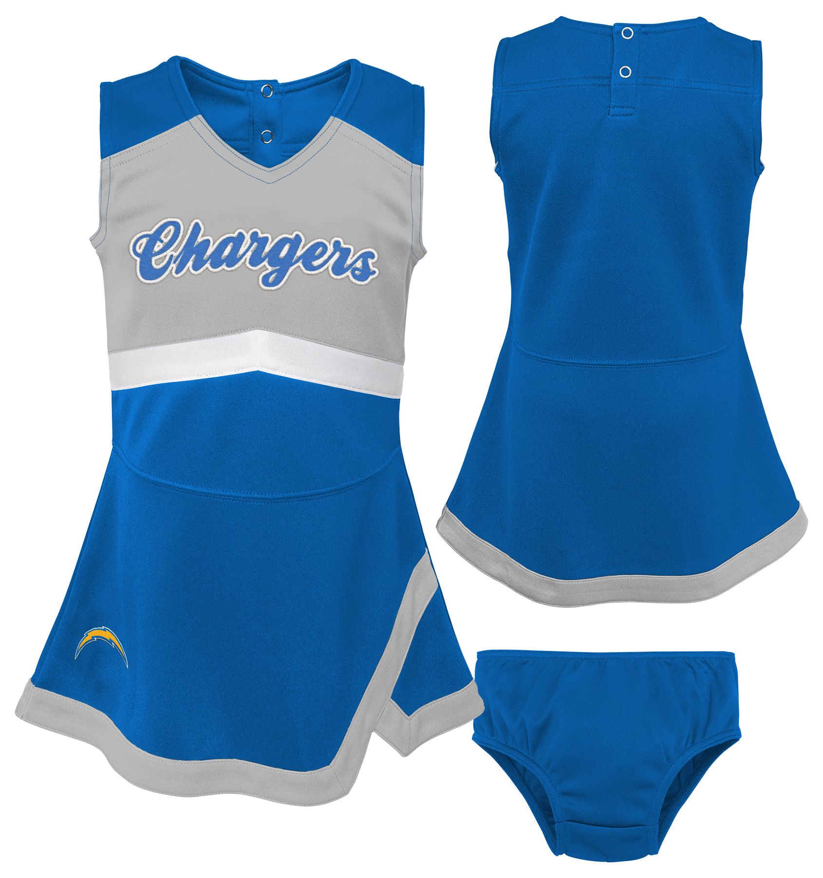 NFL Team Apparel Toddler Los Angeles Chargers Cheer Dress product image