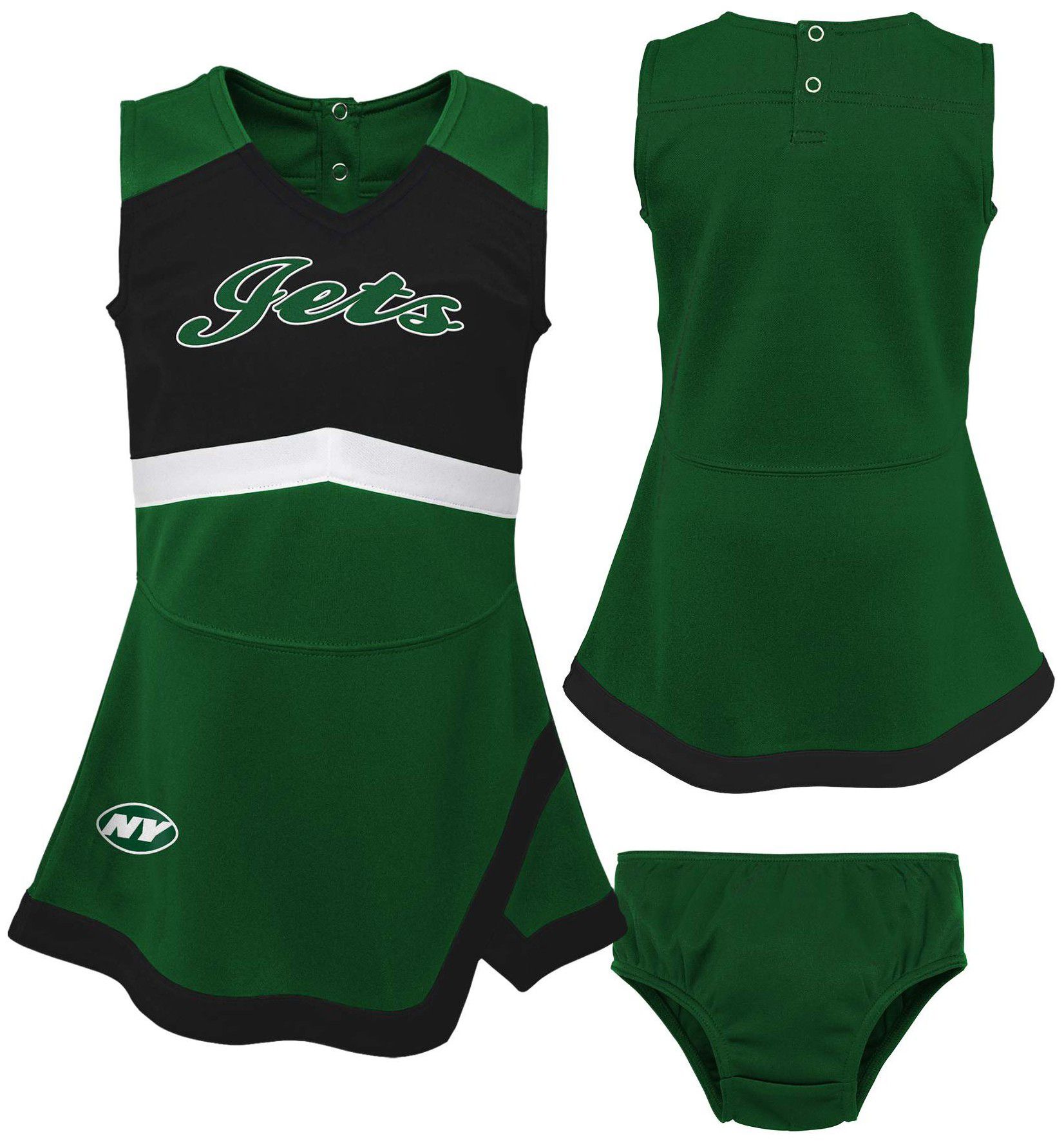 NFL Team Apparel Toddler New York Jets Cheer Dress product image