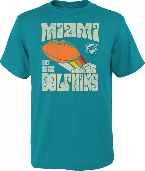NFL Team Apparel Youth Miami Dolphins Cool Vibes T-Shirt