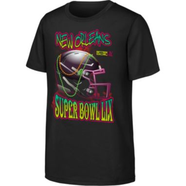 sorry, Nike Youth NFL Super Bowl LIX Helmet Black T-Shirt is currently out of stock