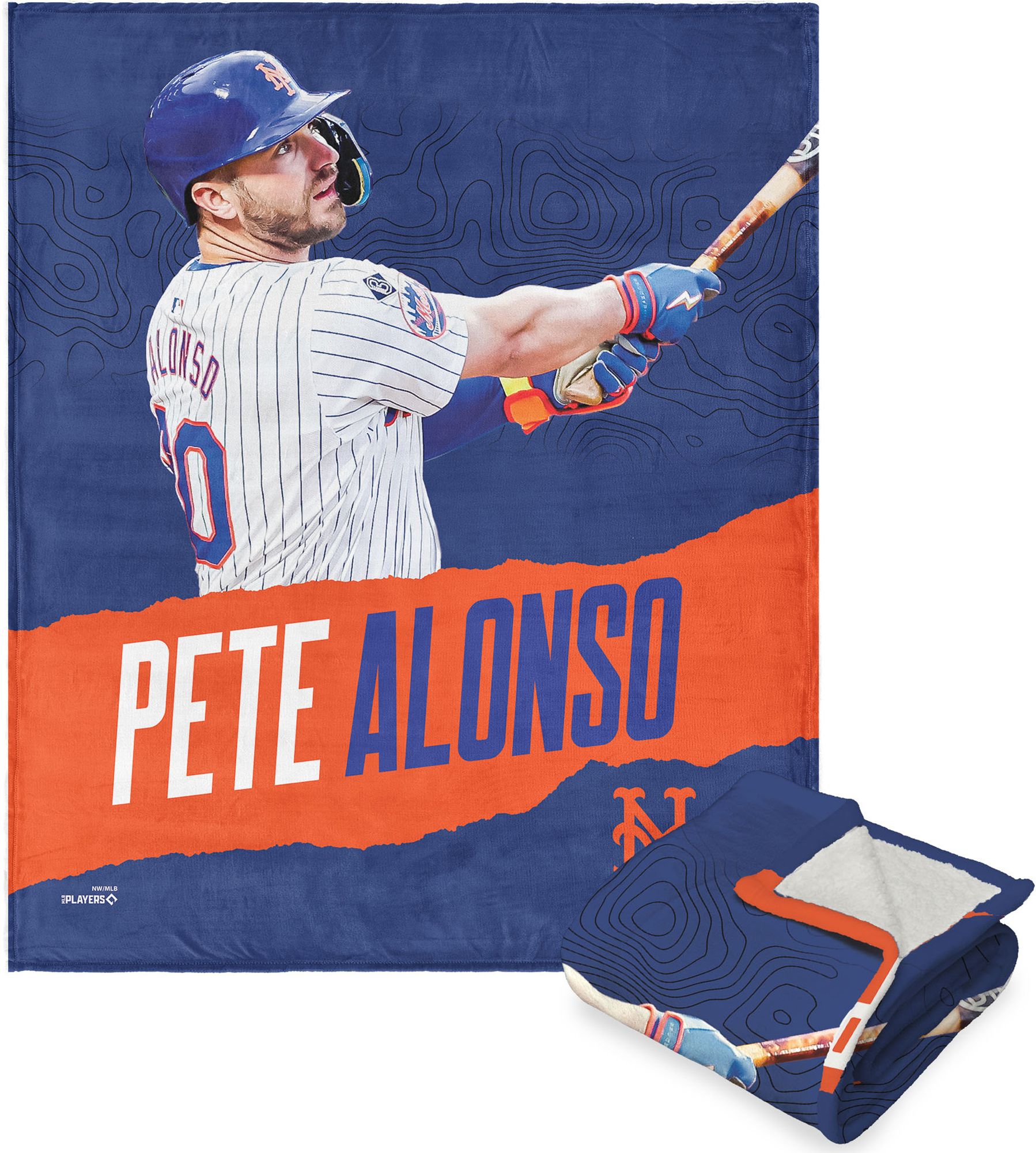 TheNorthwest New York Mets Pete Alonso Silk Touch Sherpa Throw product image
