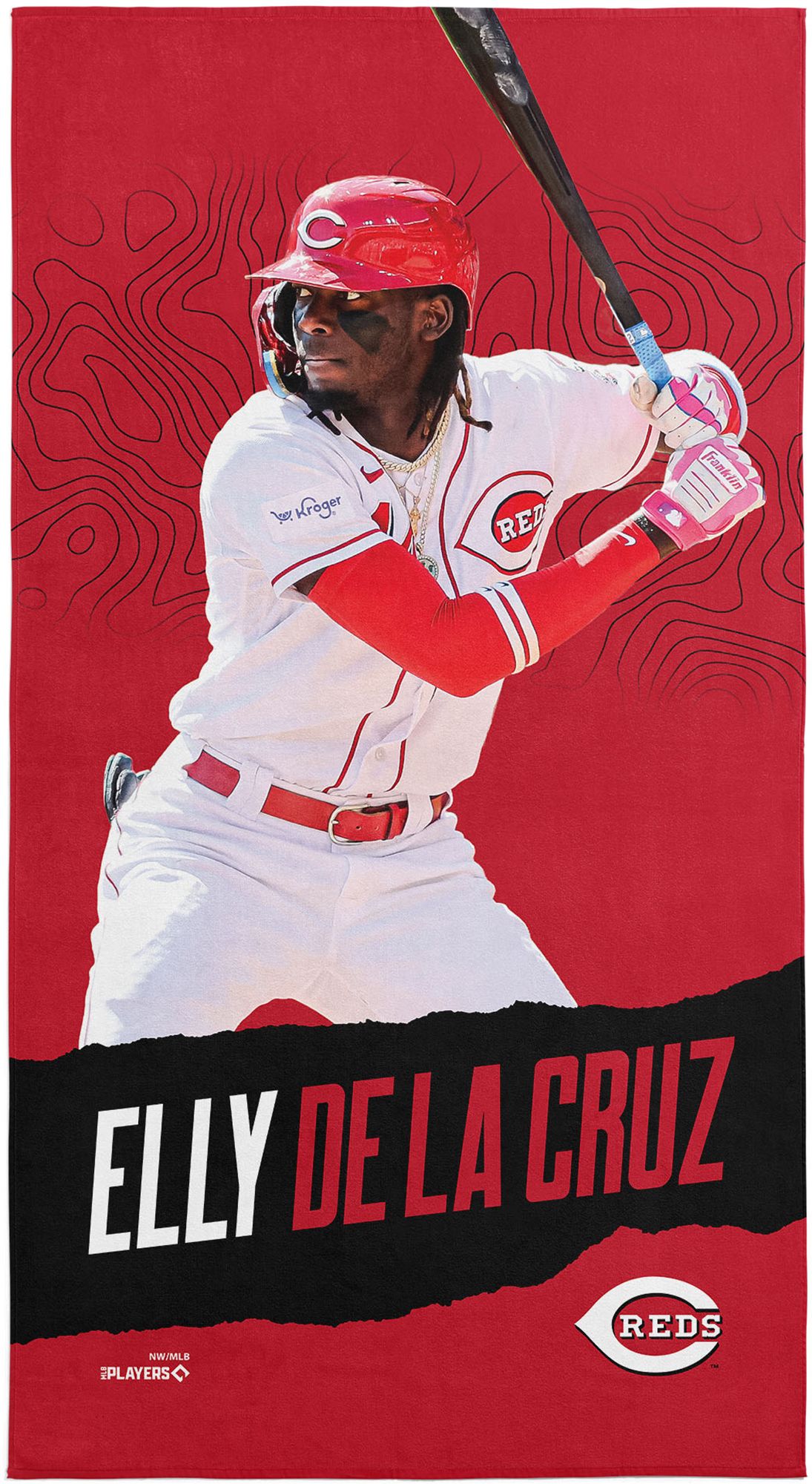 TheNorthwest Cincinnati Reds Elly De La Cruz Beach Towel product image