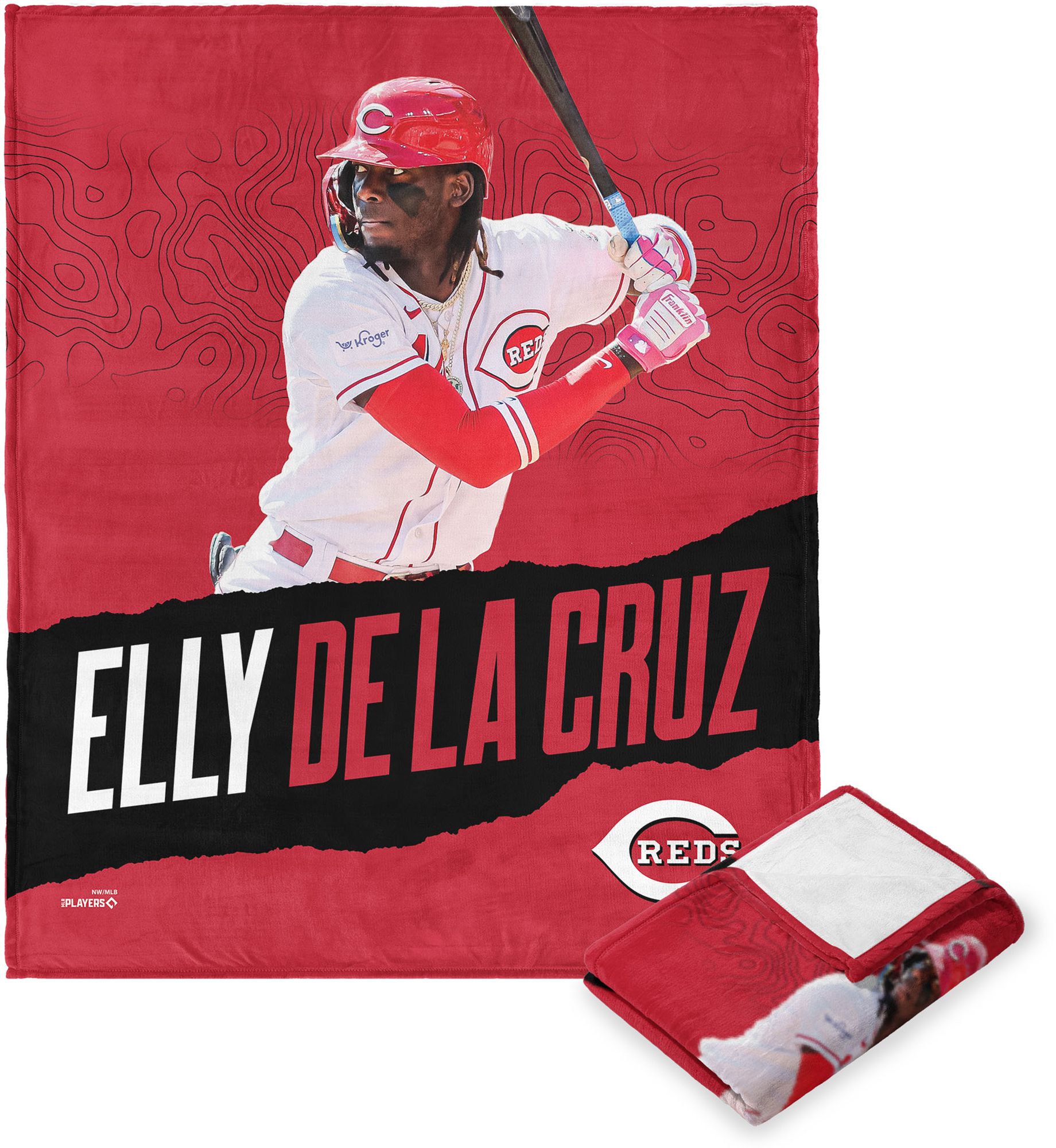 TheNorthwest Cincinnati Reds Elly De La Cruz Touch Throw Blanket product image