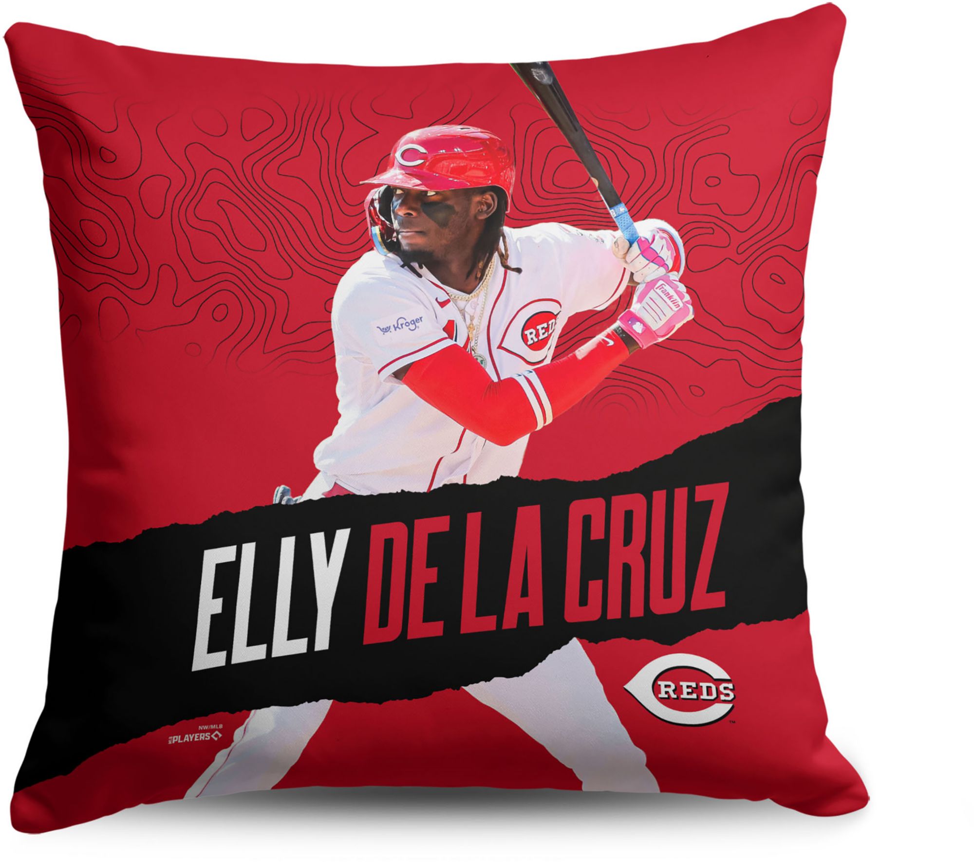 TheNorthwest Cincinnati Reds Elly De La Cruz 18'' x 18'' Throw Pillow product image