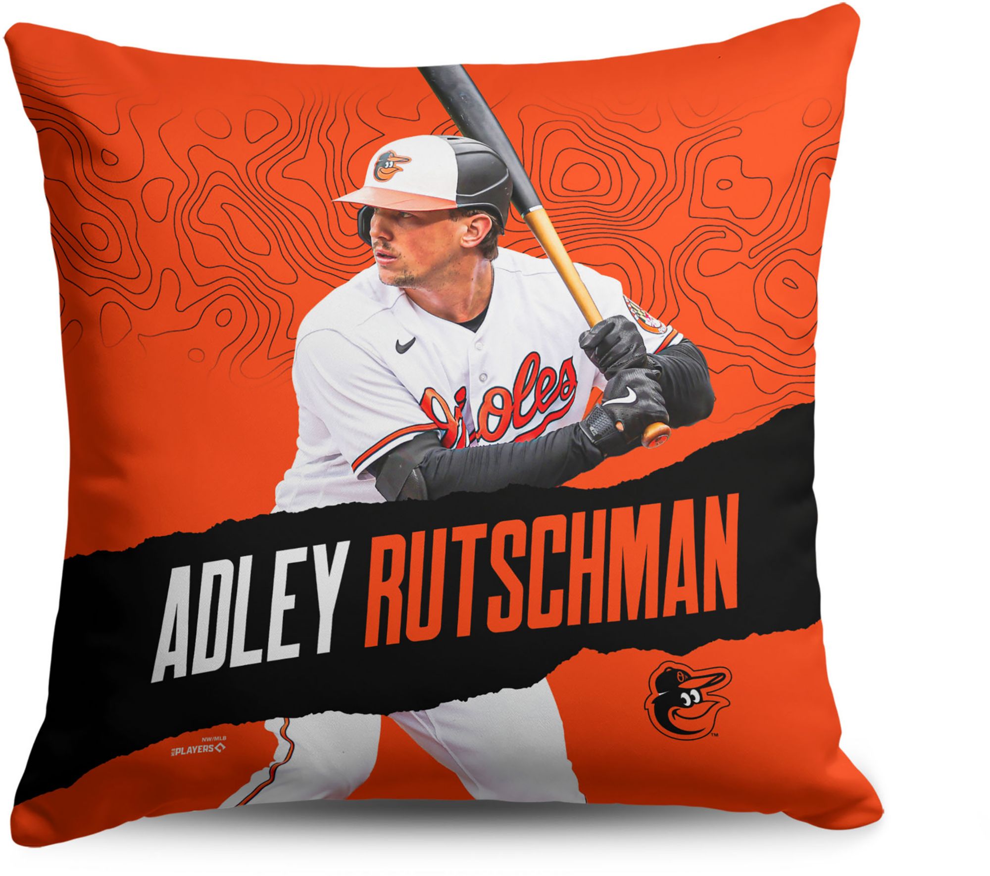 TheNorthwest Baltimore Orioles Adley Rutschman 18'' x 18'' Throw Pillow product image
