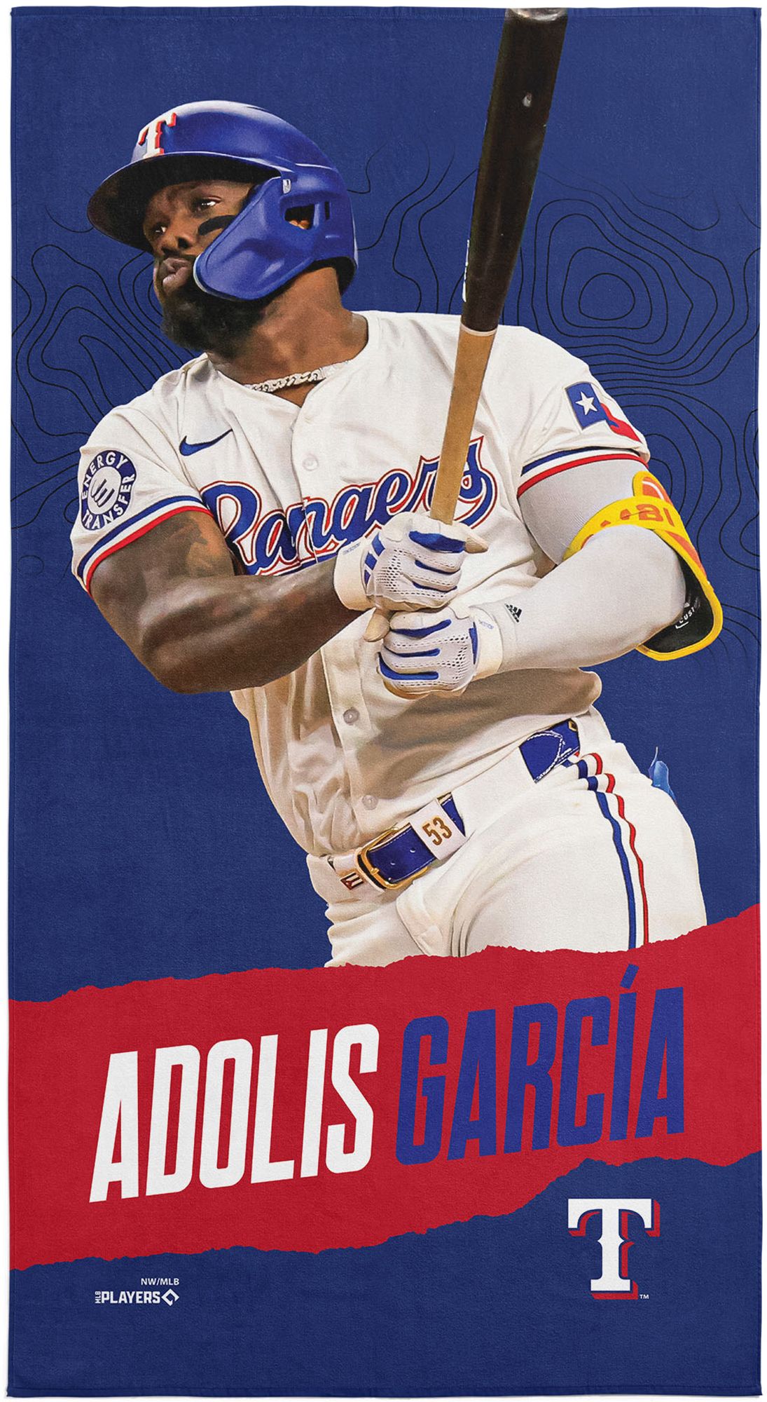 TheNorthwest Texas Rangers Adolis Garcia Beach Towel product image