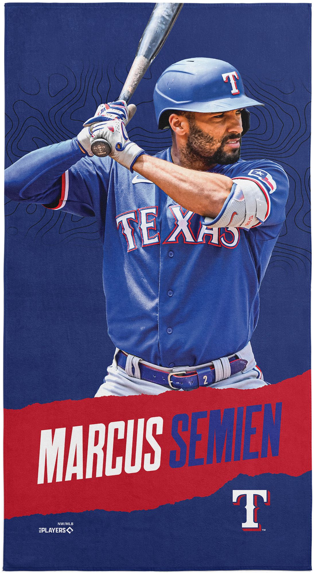 TheNorthwest Texas Rangers Marcus Semien Beach Towel product image