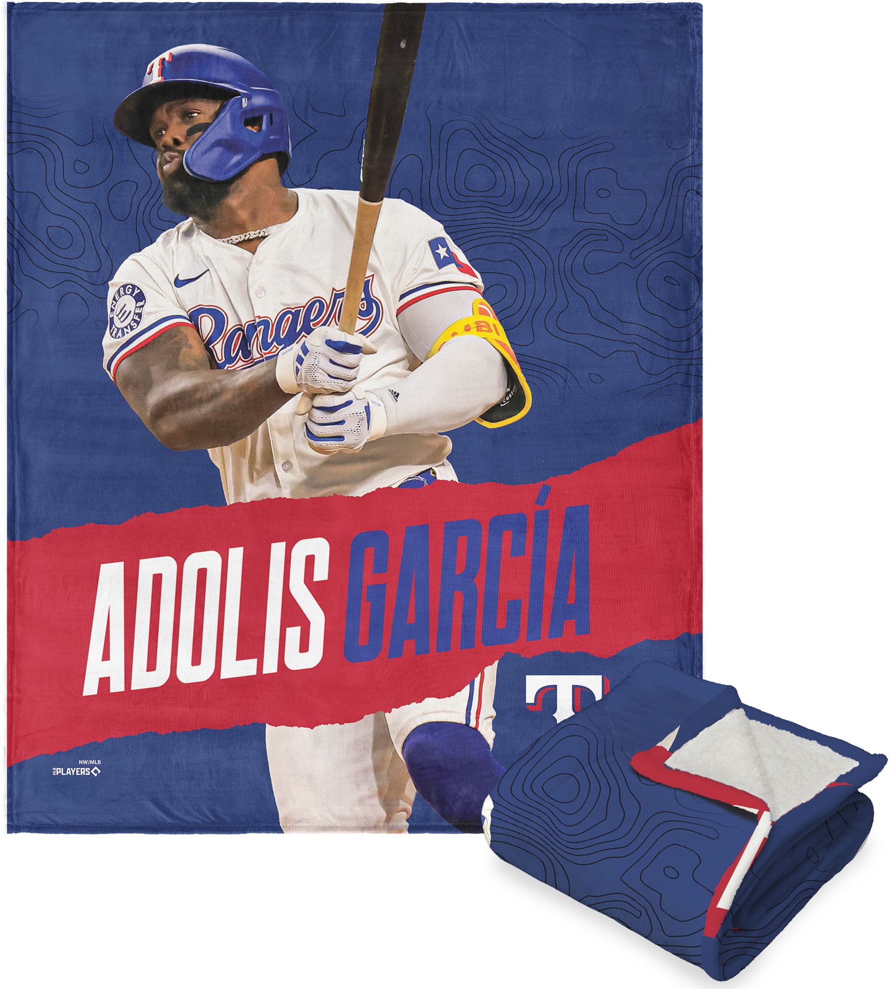TheNorthwest Texas Rangers Adolis Garcia Silk Touch Sherpa Throw product image
