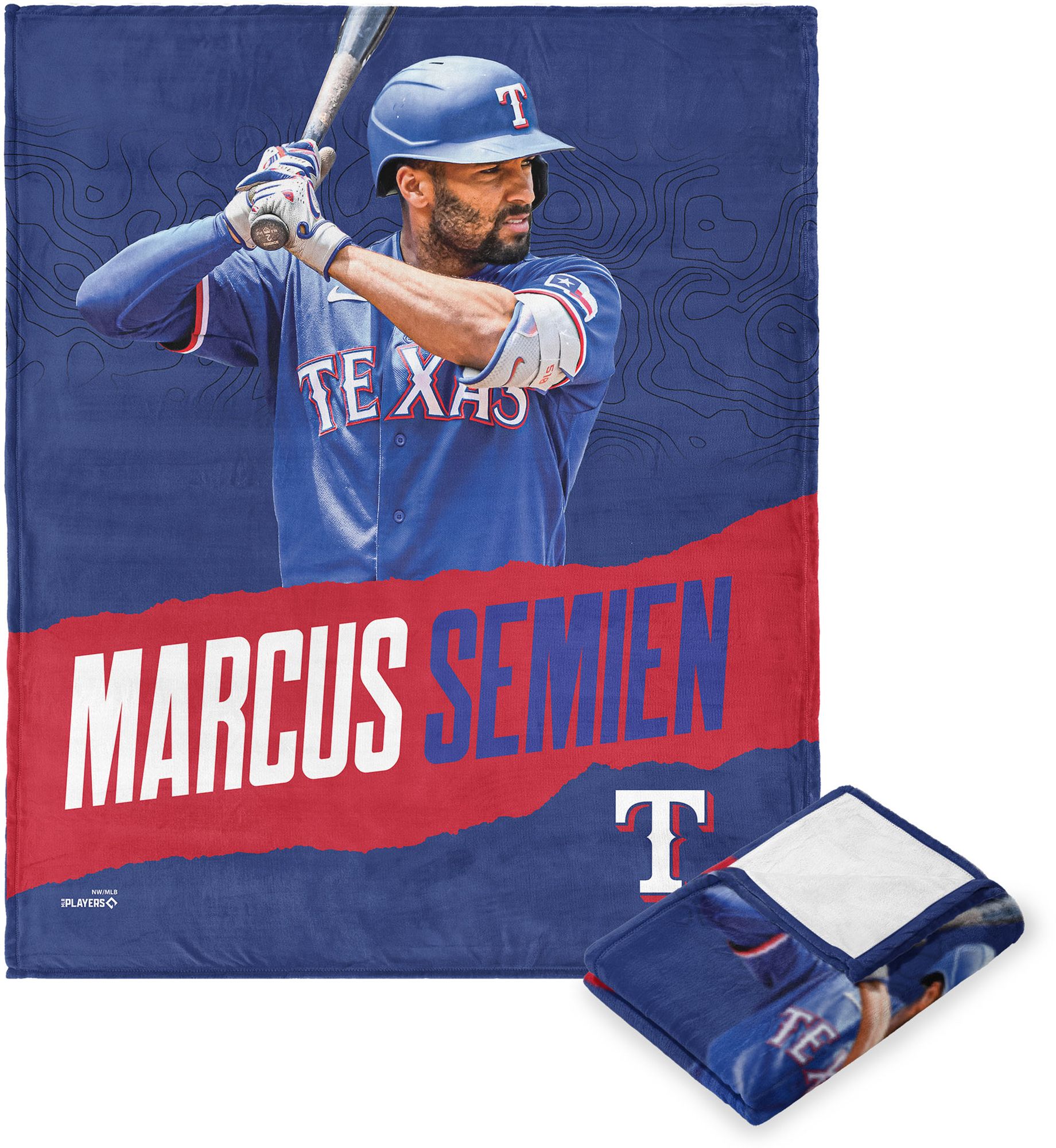 TheNorthwest Texas Rangers Marcus Semien Touch Throw Blanket product image