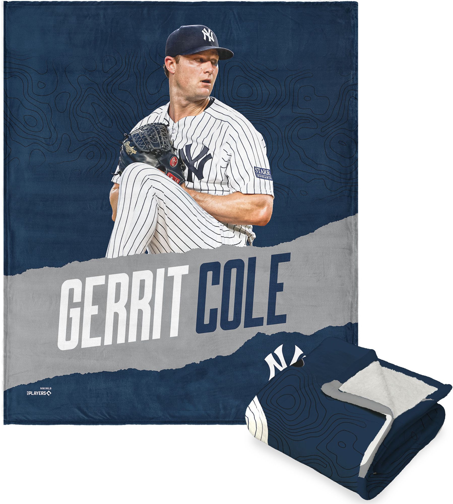 TheNorthwest New York Yankees Gerrit Cole Silk Touch Sherpa Throw product image