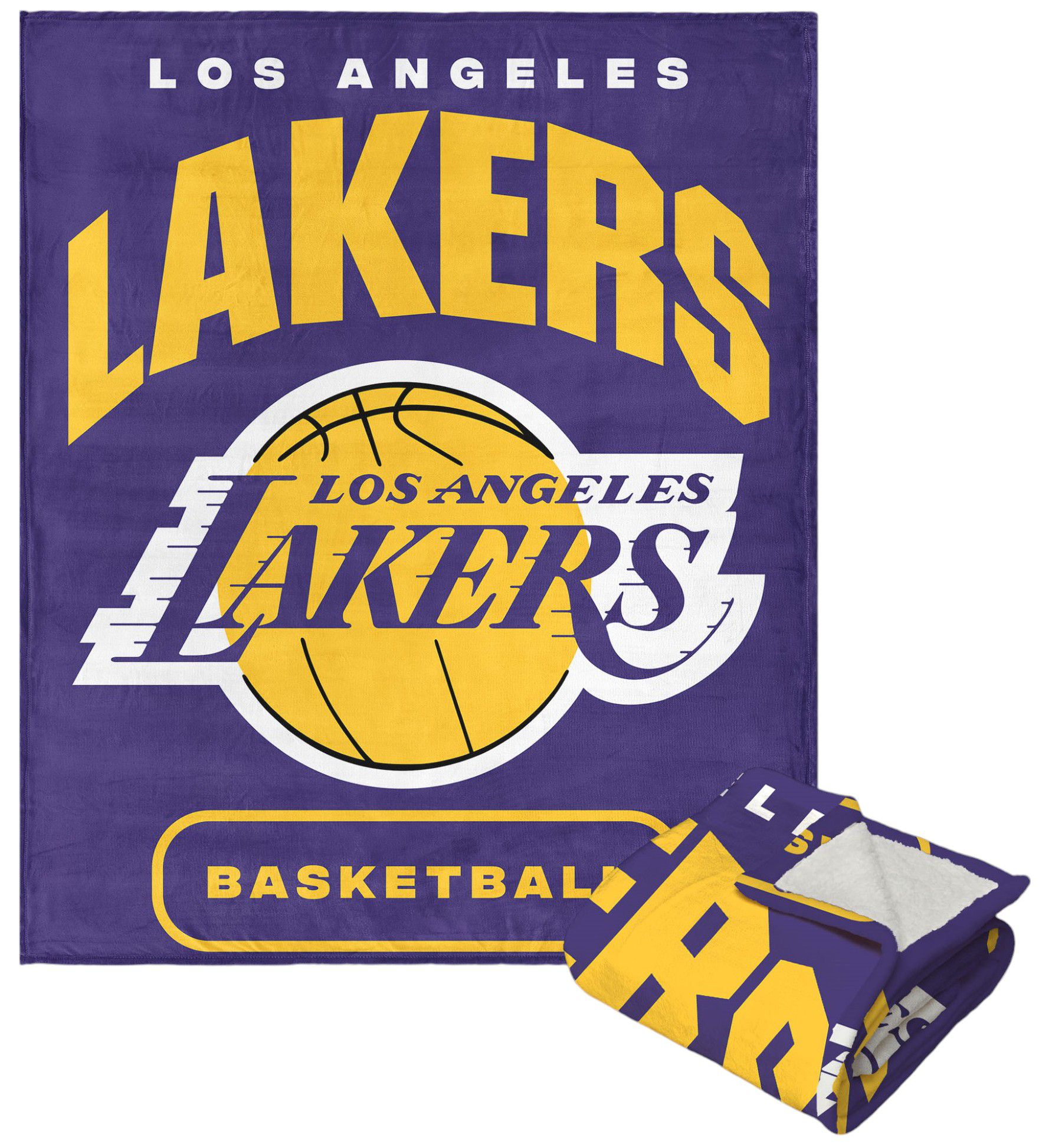 TheNorthwest Los Angeles Lakers Silk Touch Sherpa Blanket product image