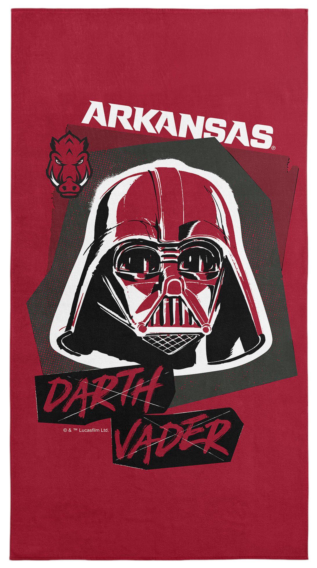 TheNorthwest Arkansas Razorbacks Darth Vader Beach Towel product image