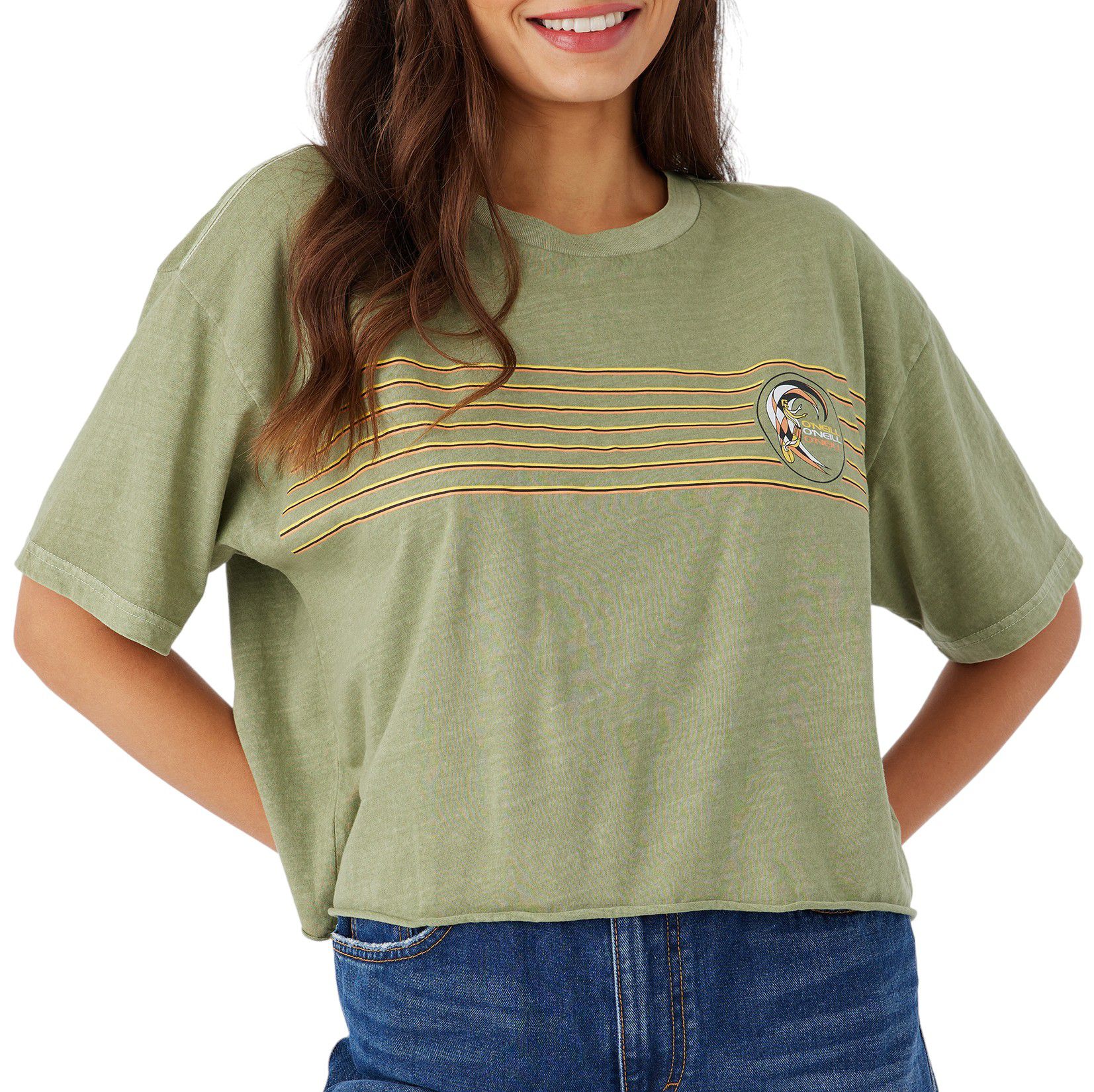 O'Neill Women's Rasta Short Sleeve Crop T-Shirt product image