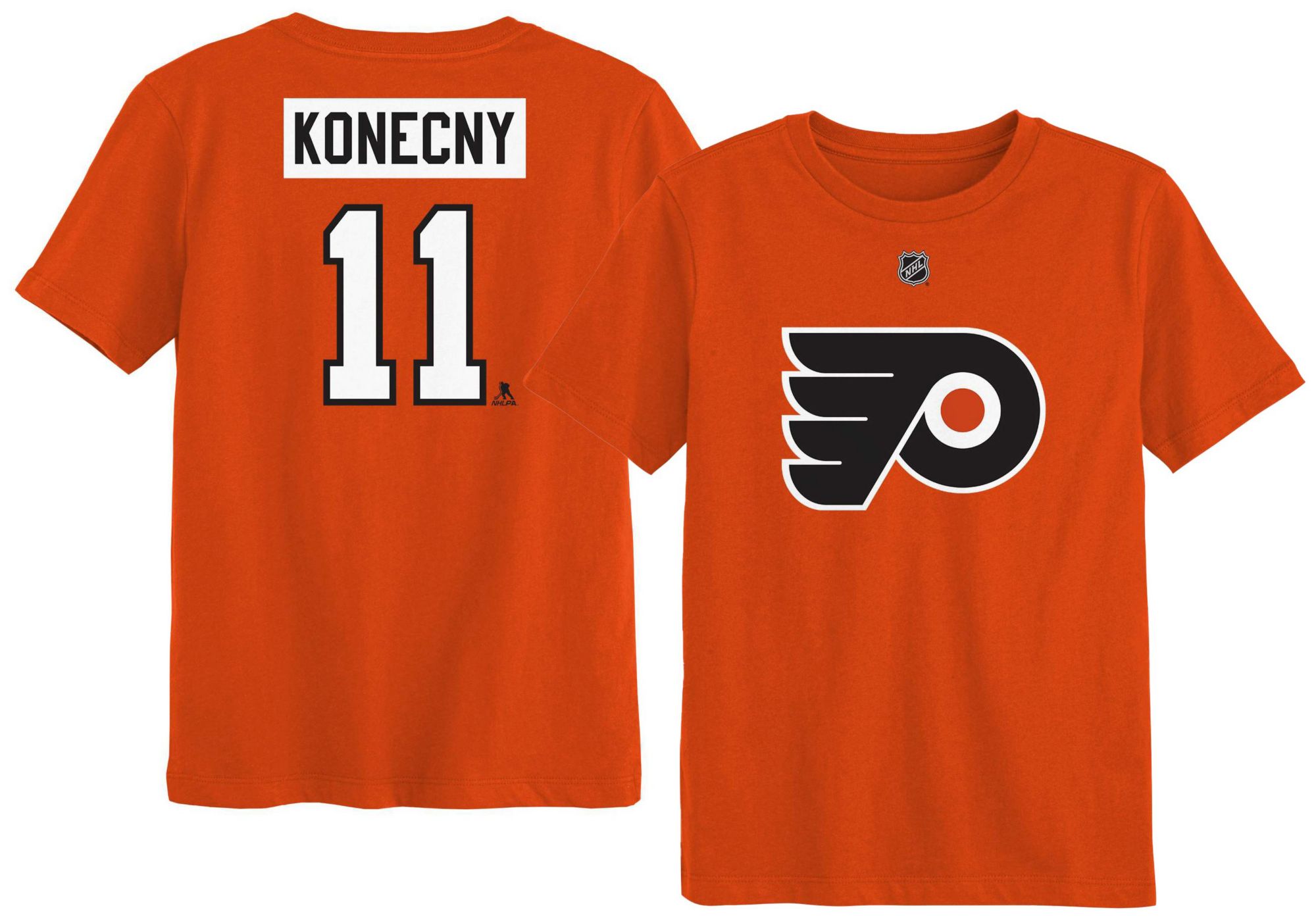 NHL Kids' Philadelphia Flyers Travis Konecny #11 Orange T-Shirt product image