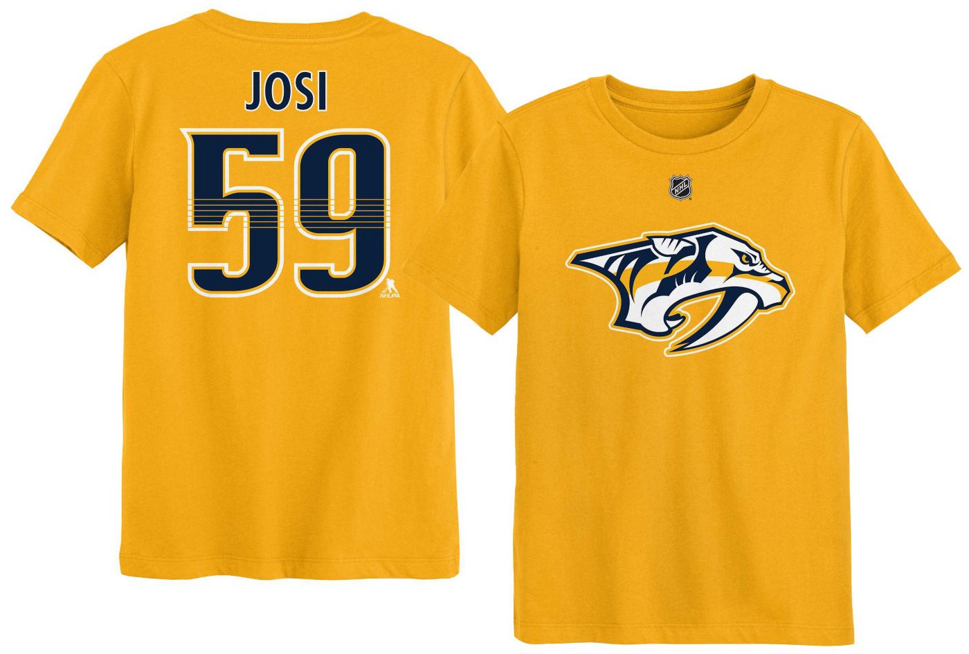 NHL Kids Nashville Predators Roman Josi 59 Gold T Shirt Dick s Sporting Goods