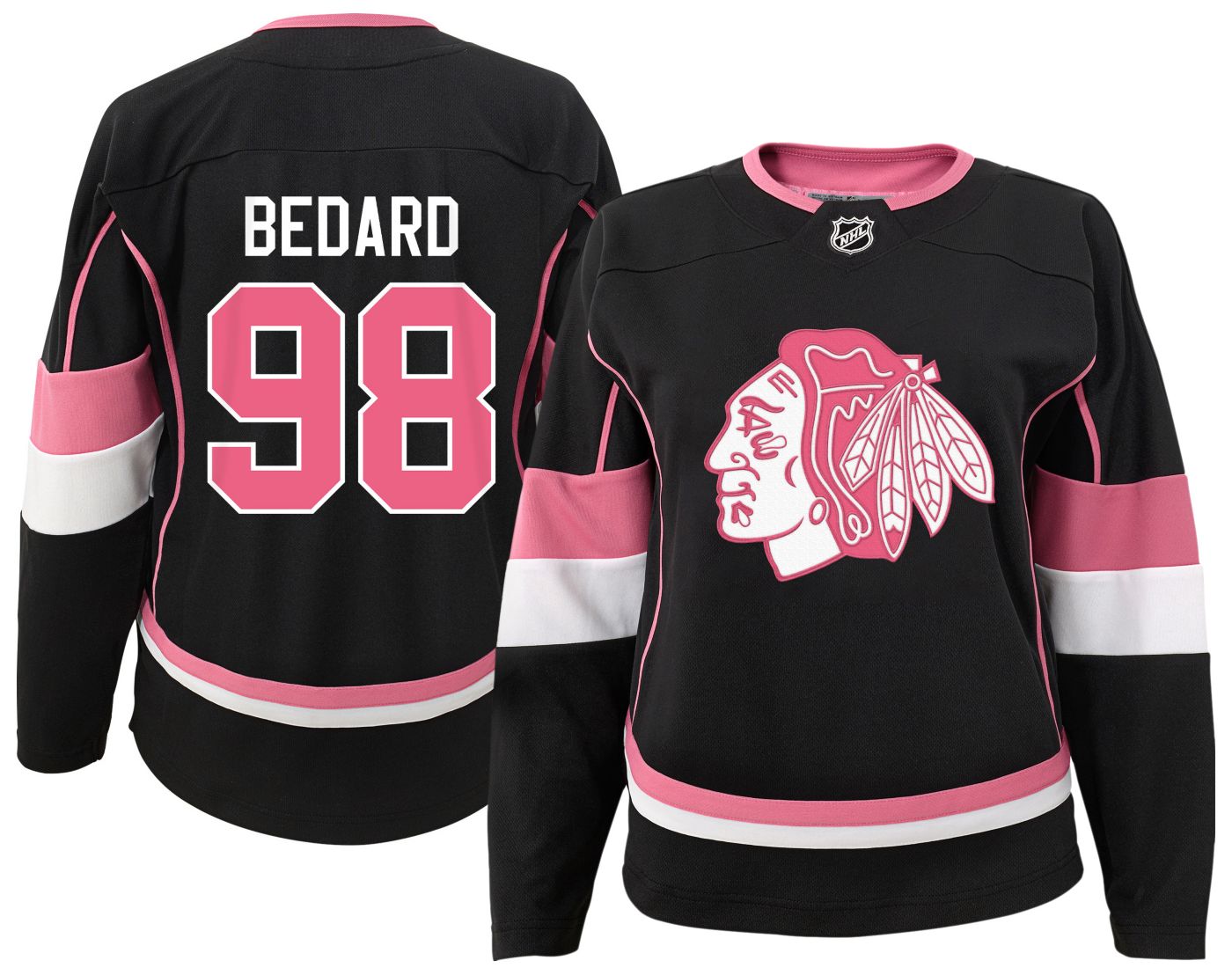 Pink chicago blackhawks jersey on sale