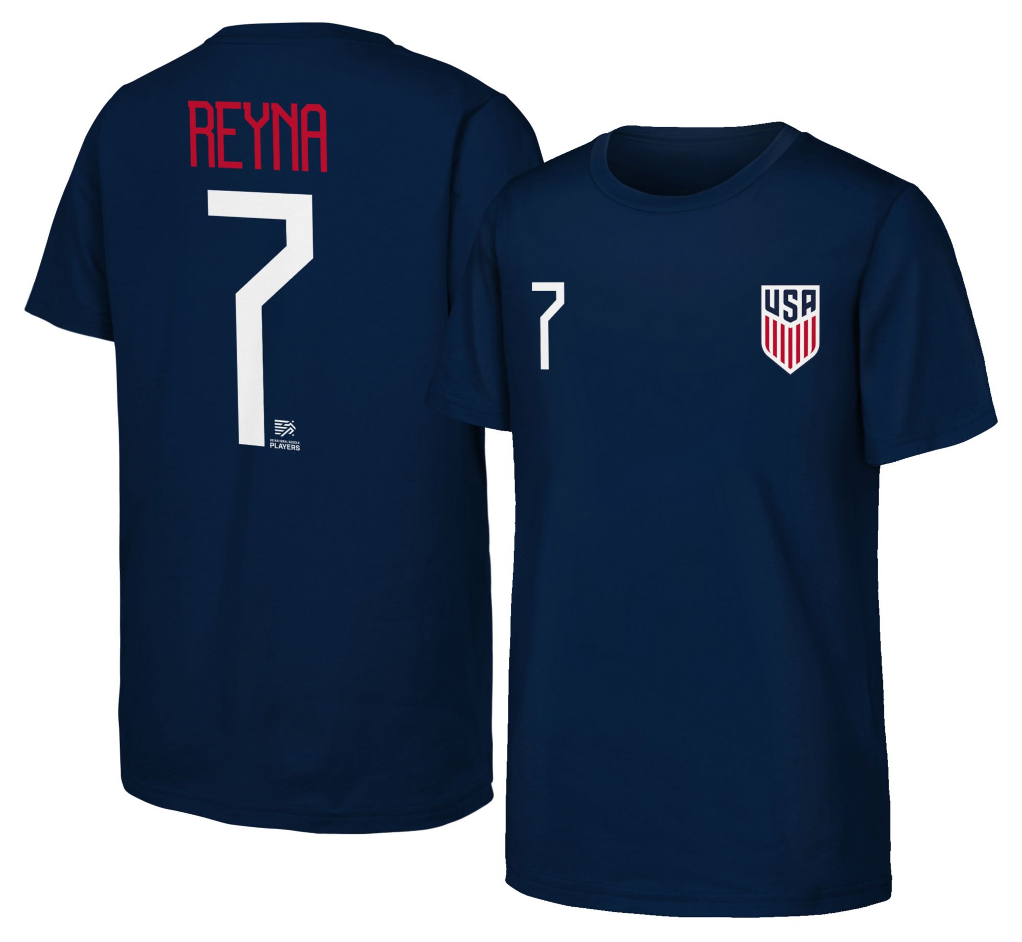 Outerstuff Adult USMNT Giovanni Reyna #7 Navy T-Shirt product image