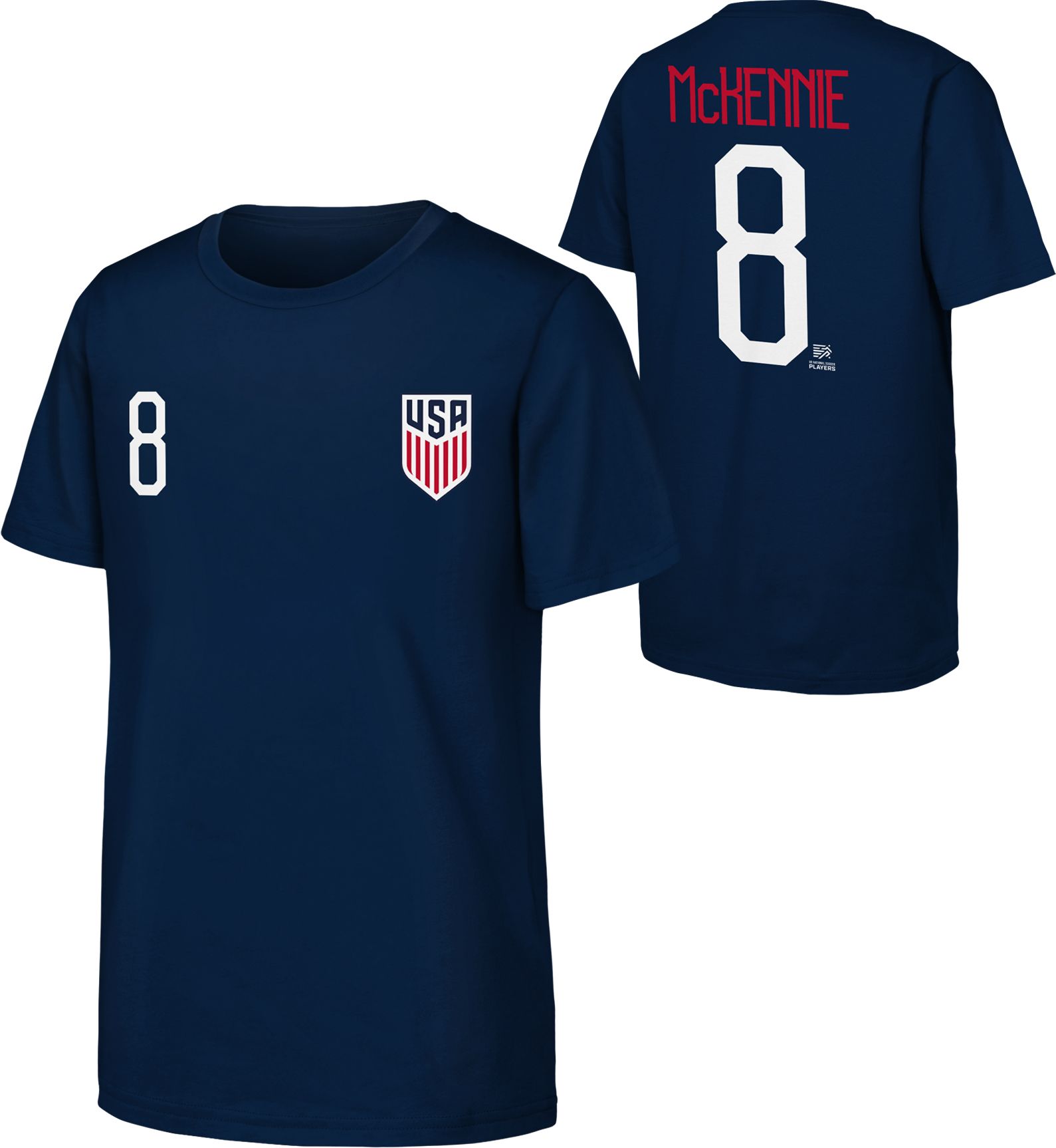 Outerstuff Adult USMNT Weston McKennie #8 Navy T-Shirt product image