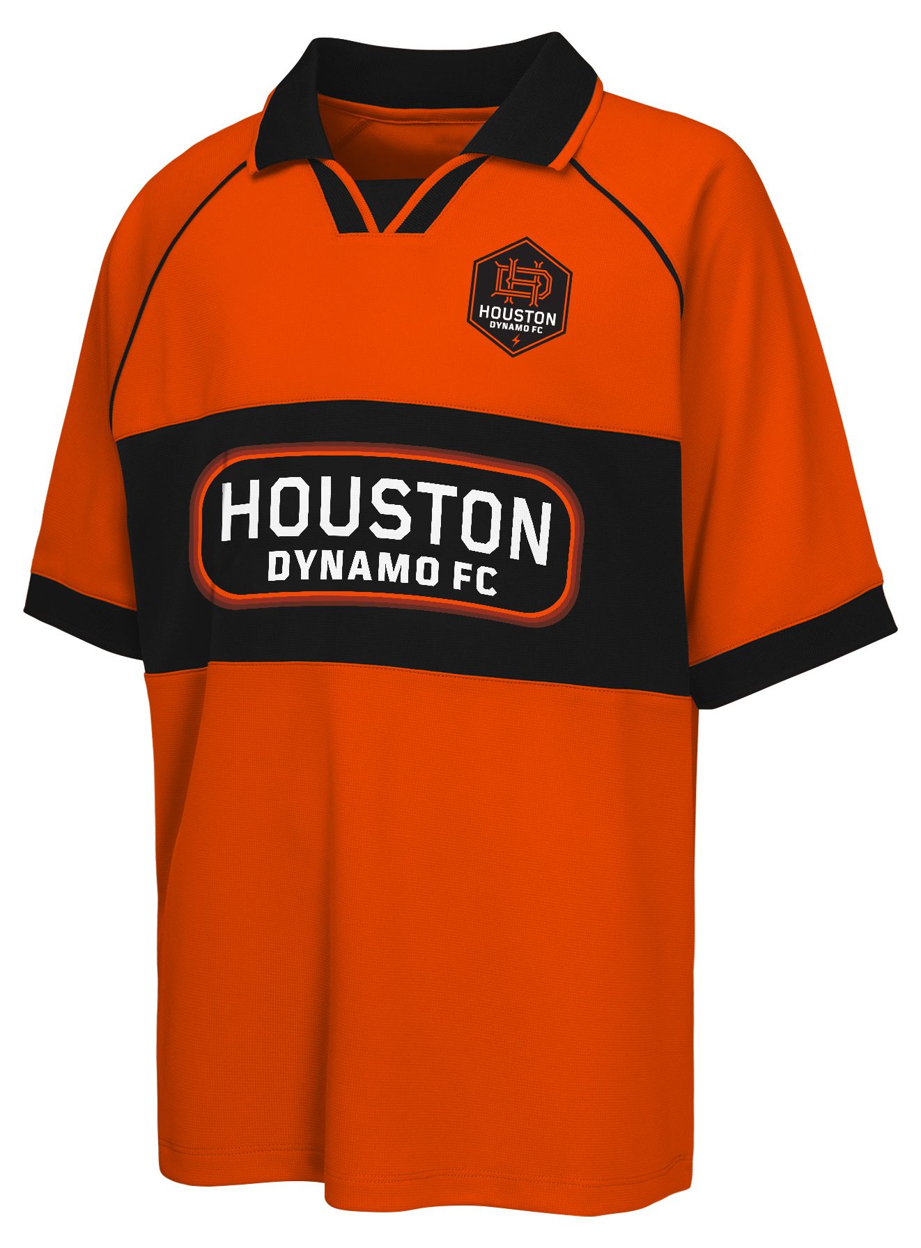 MLS Youth Houston Dynamo Collar Orange T-Shirt product image