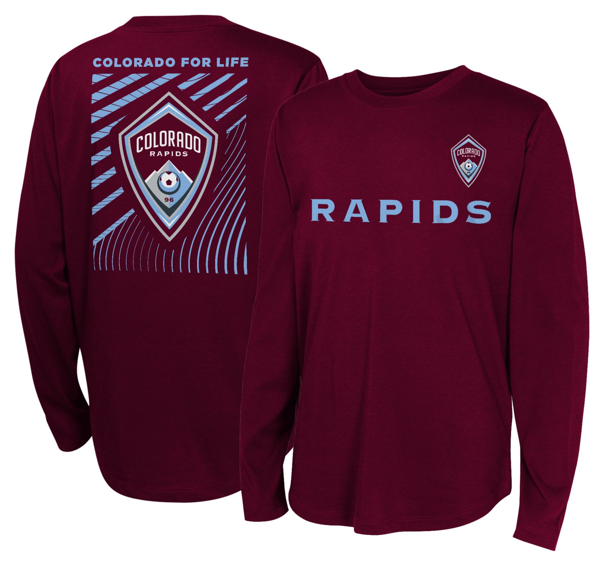 MLS Youth Colorado Rapids Maestro Burgundy Long Sleeve T-Shirt product image