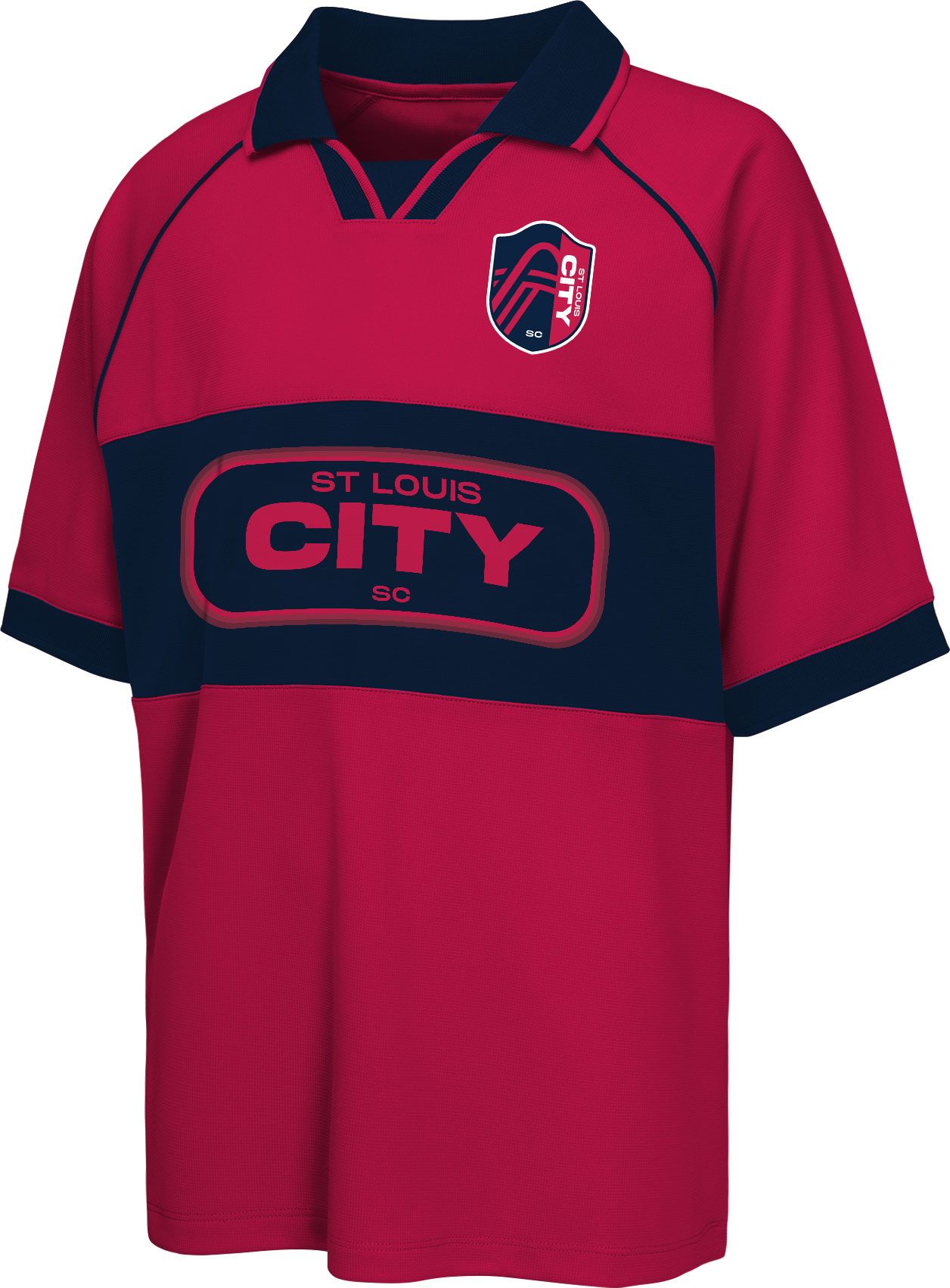 MLS Youth St. Louis City SC Pink Collar T-Shirt product image