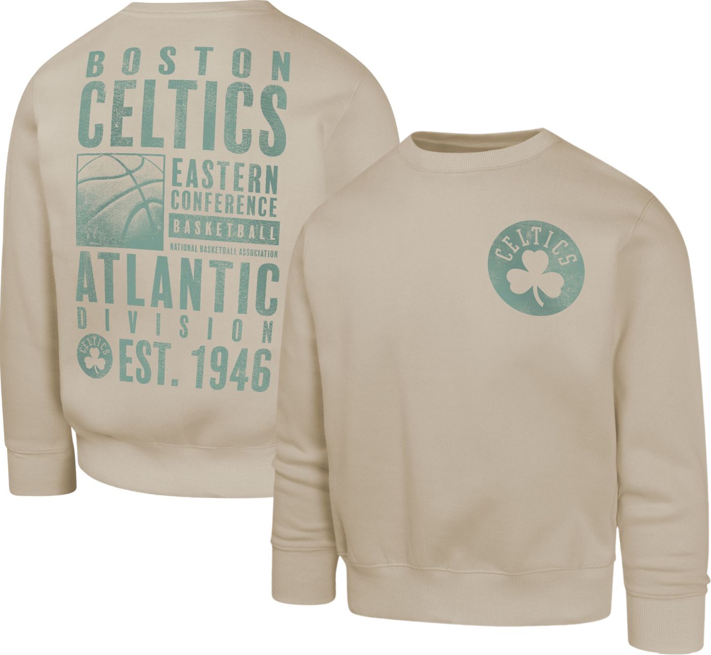 Nike Youth Boston Celtics 2 Tone Crewneck Sweatshirt Dick s Sporting Goods