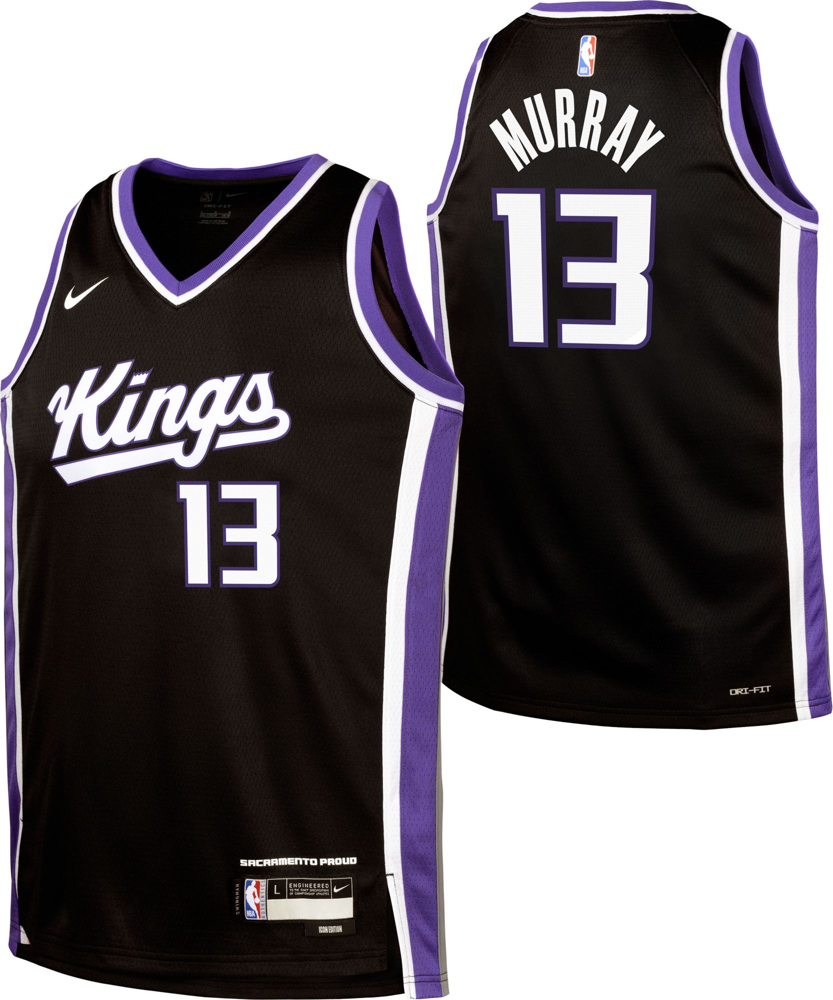 Nike Youth Sacramento Kings Keegan Murray #13 Swingman Icon Jersey product image