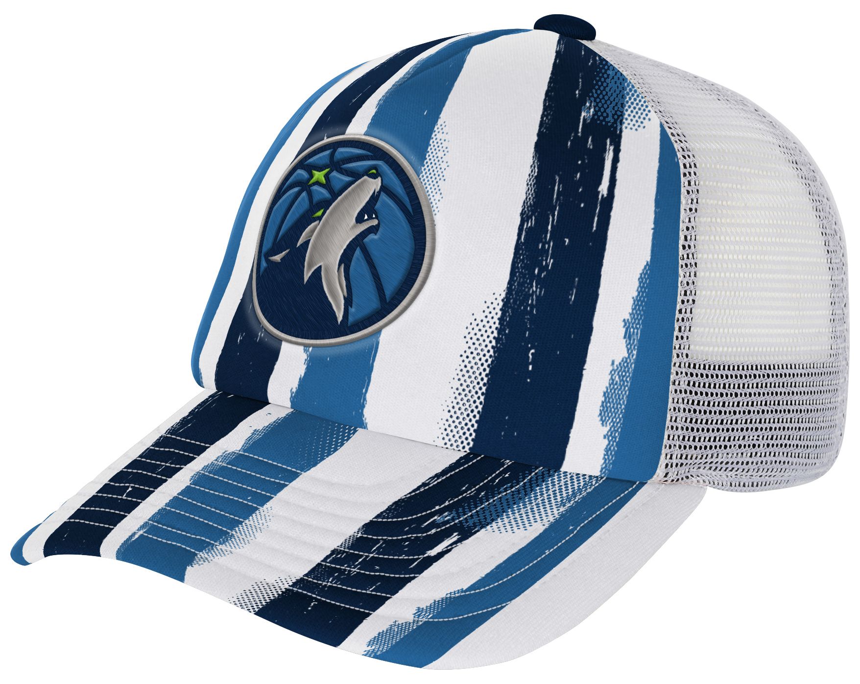 NBA Youth Minnesota Timberwolves Navy High Step Adjustable Trucker Hat product image