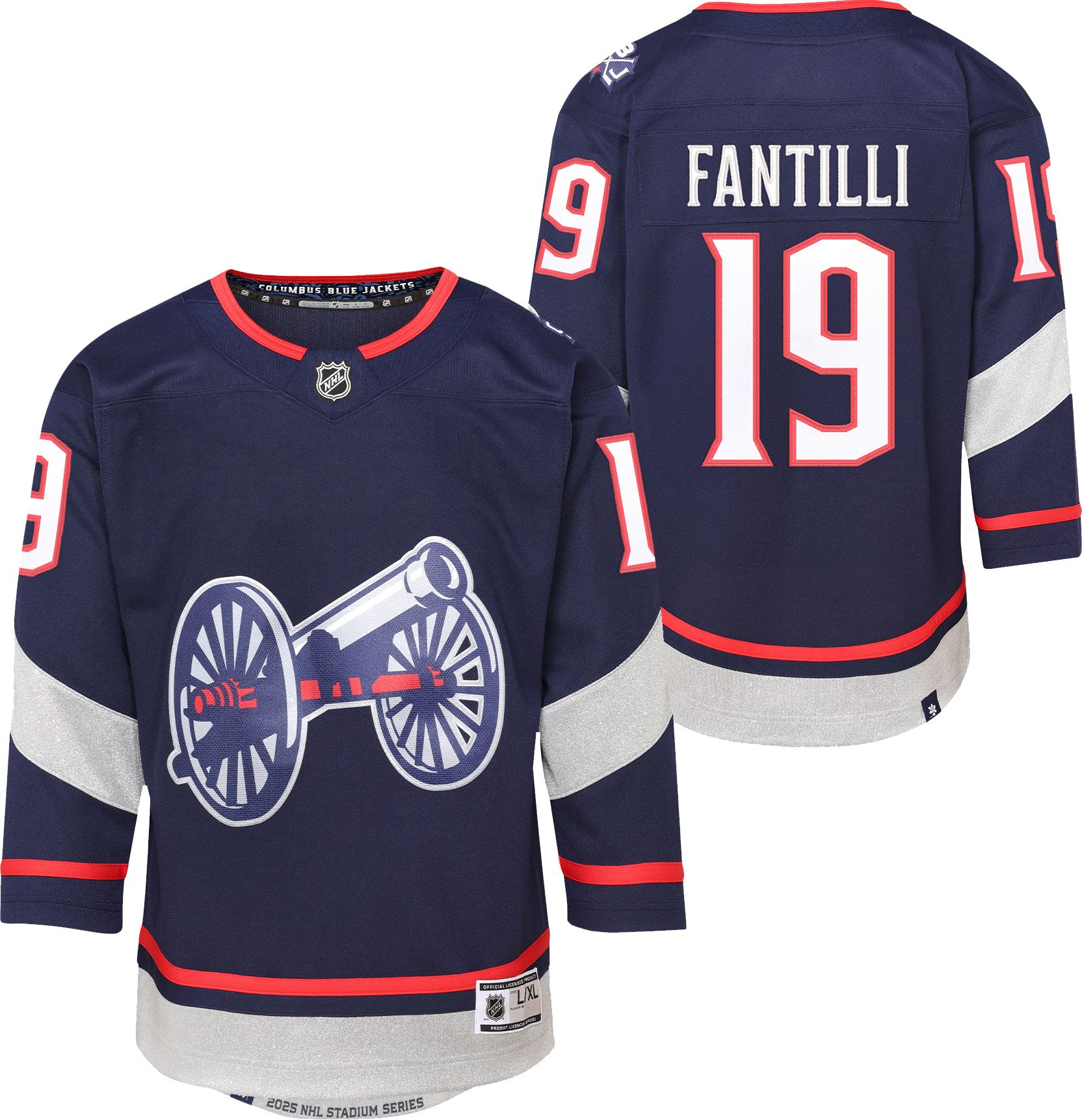 NHL Youth 2024-2025 Stadium Series Columbus Blue Jackets Adam Fantilli #19 Navy Premier Jersey product image