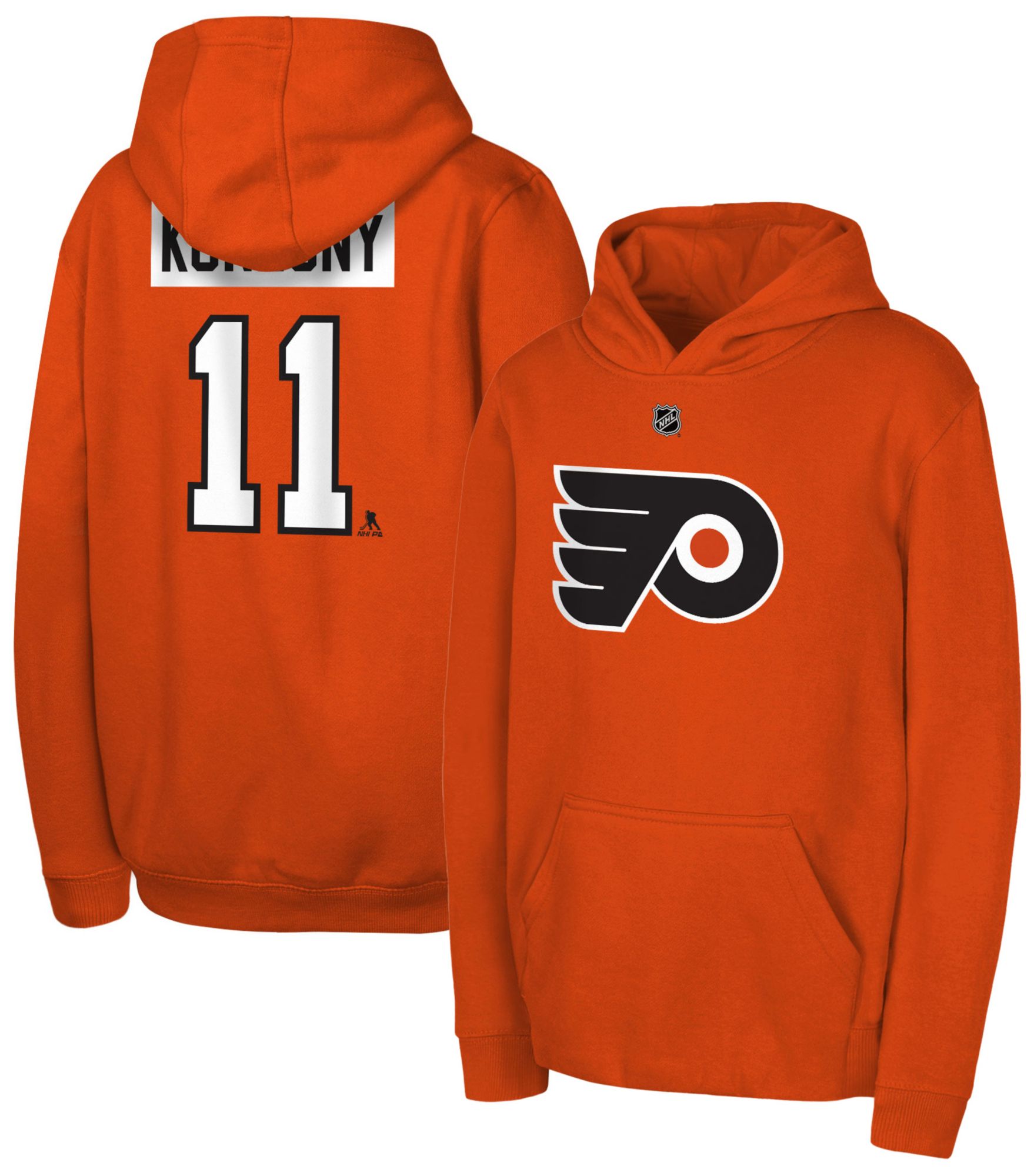 NHL Youth Philadelphia Flyers Travis Konecny #11 2024-2025 Home Pullover Hoodie product image