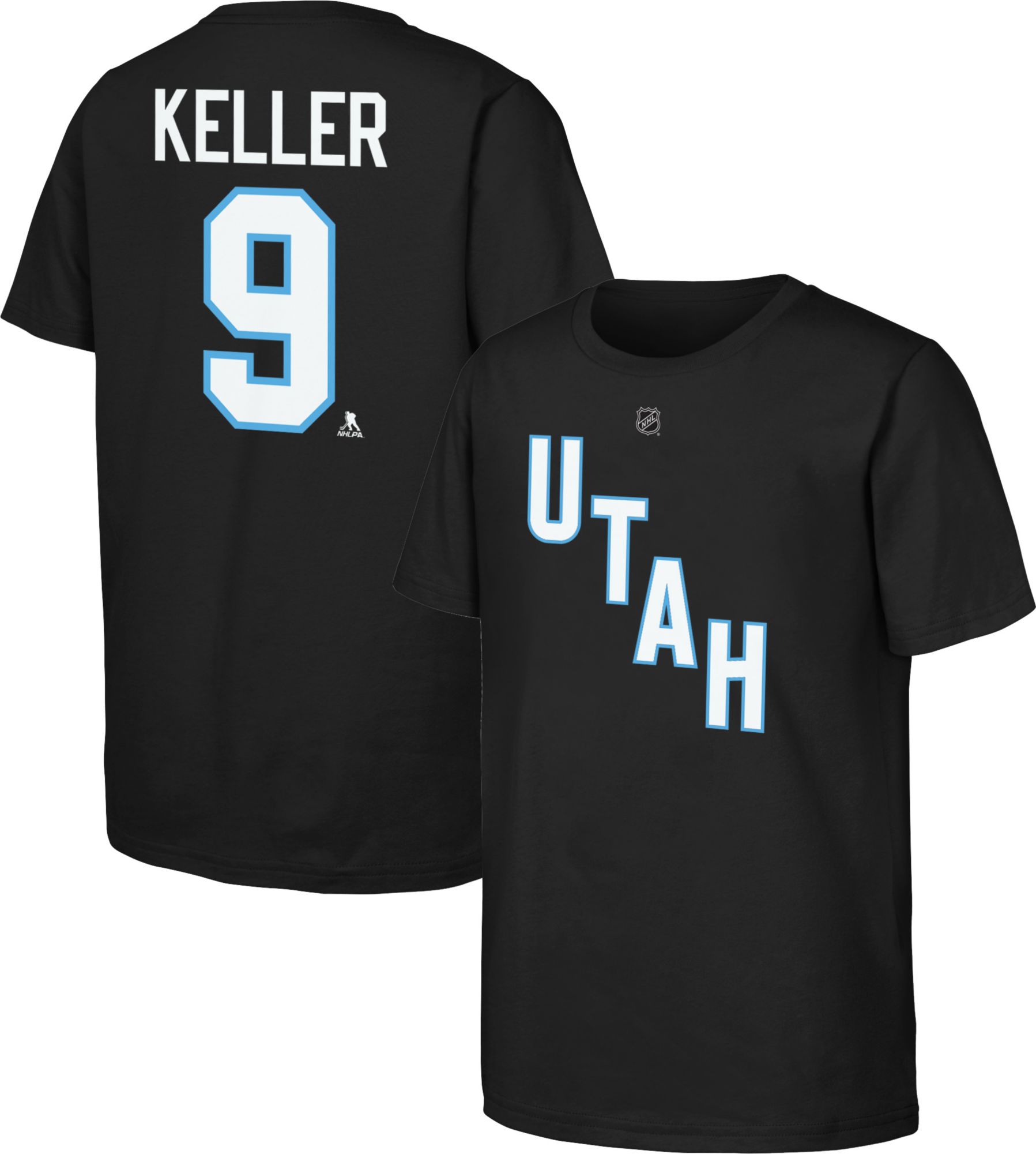 NHL Youth Utah Hockey Club Clayton Keller #9 Black T-Shirt product image