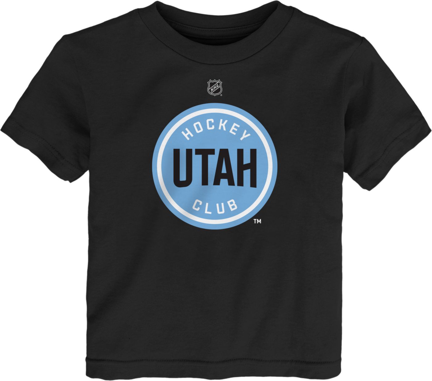 NHL Youth Utah Hockey Club Black Logo T Shirt 2T