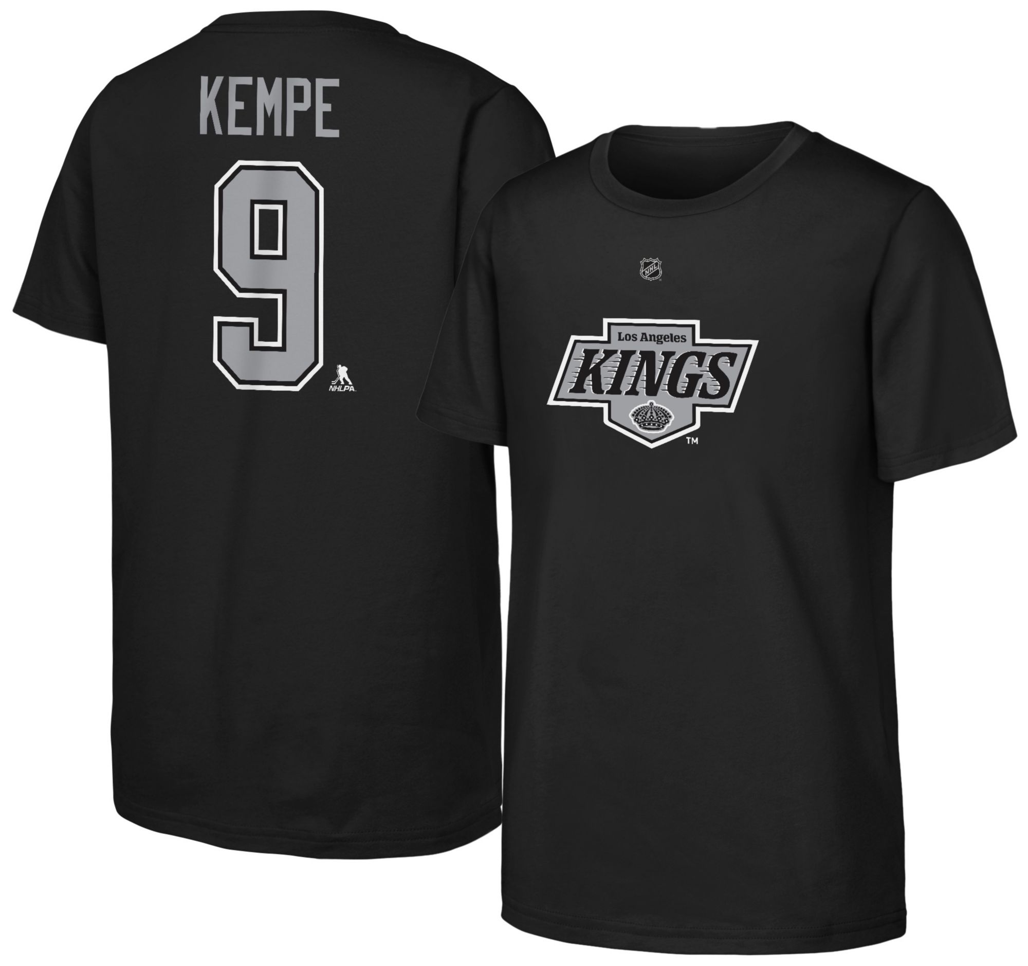 NHL Youth Los Angeles Kings Adrian Kempe #9 2024-2025 Black T-Shirt product image